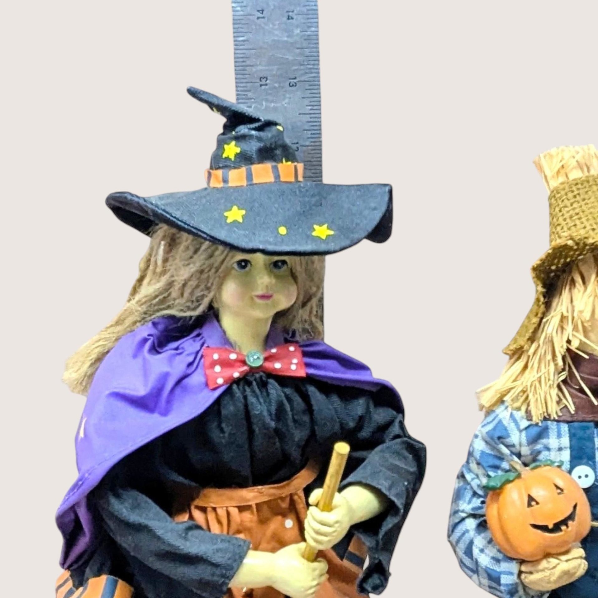 1996 Fabric Mache Halloween Pair