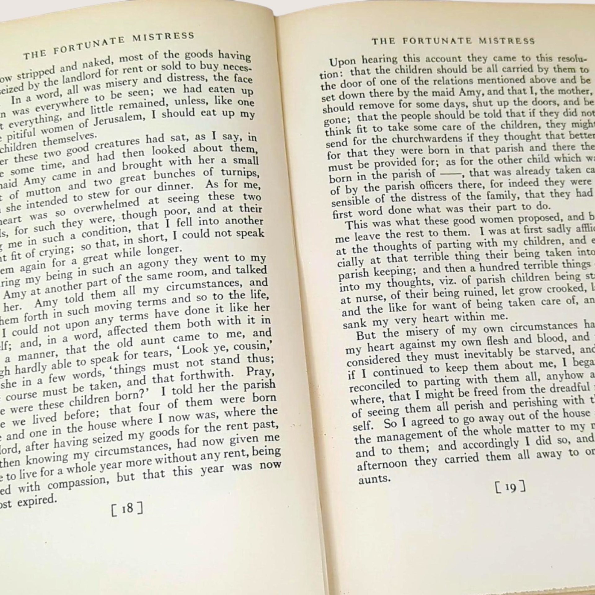 1924 The Fortunate Mistress by Daniel Defoe Hardcover Book