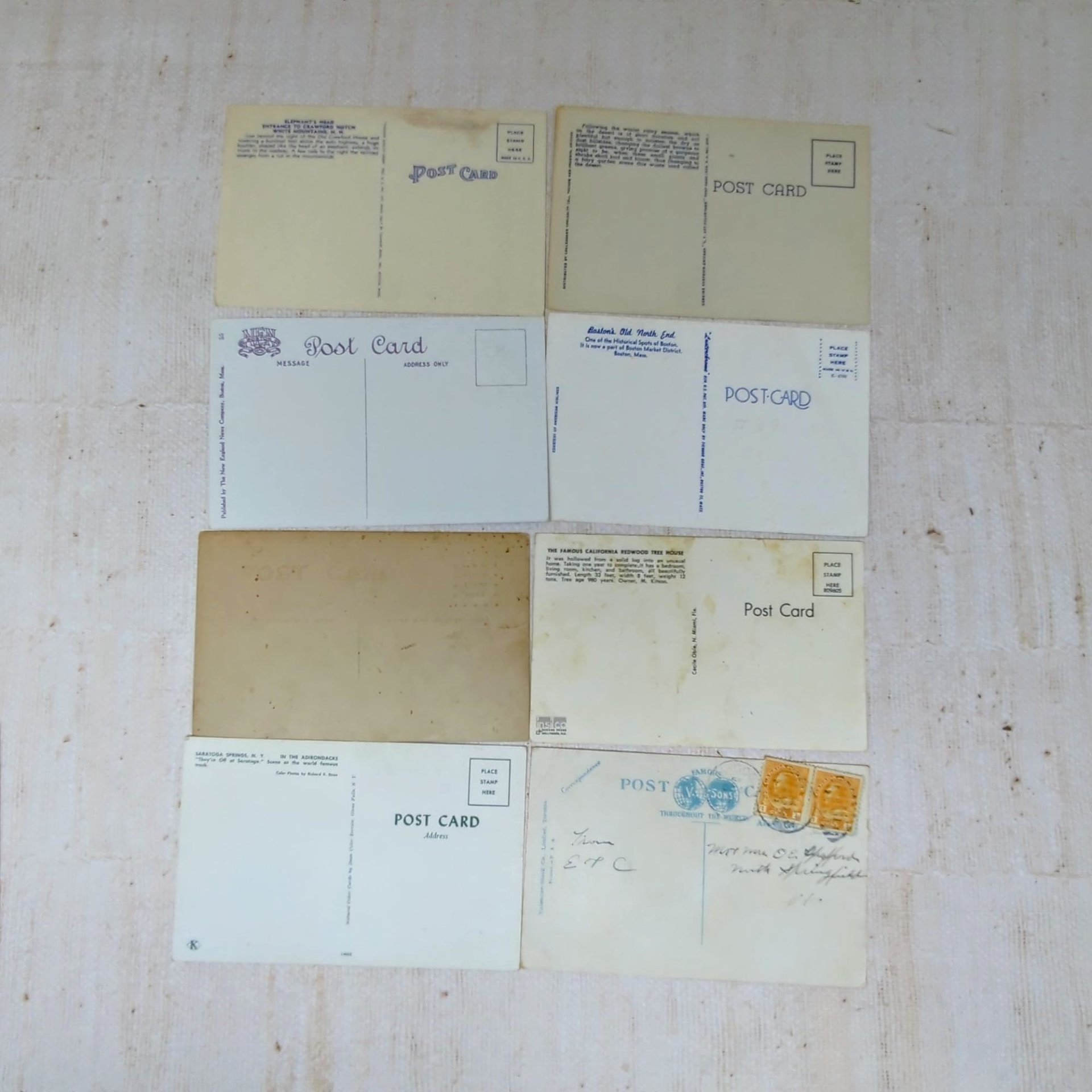 Vintage Mixed Postcards Ephemera Grab Bag – Lot of 40 