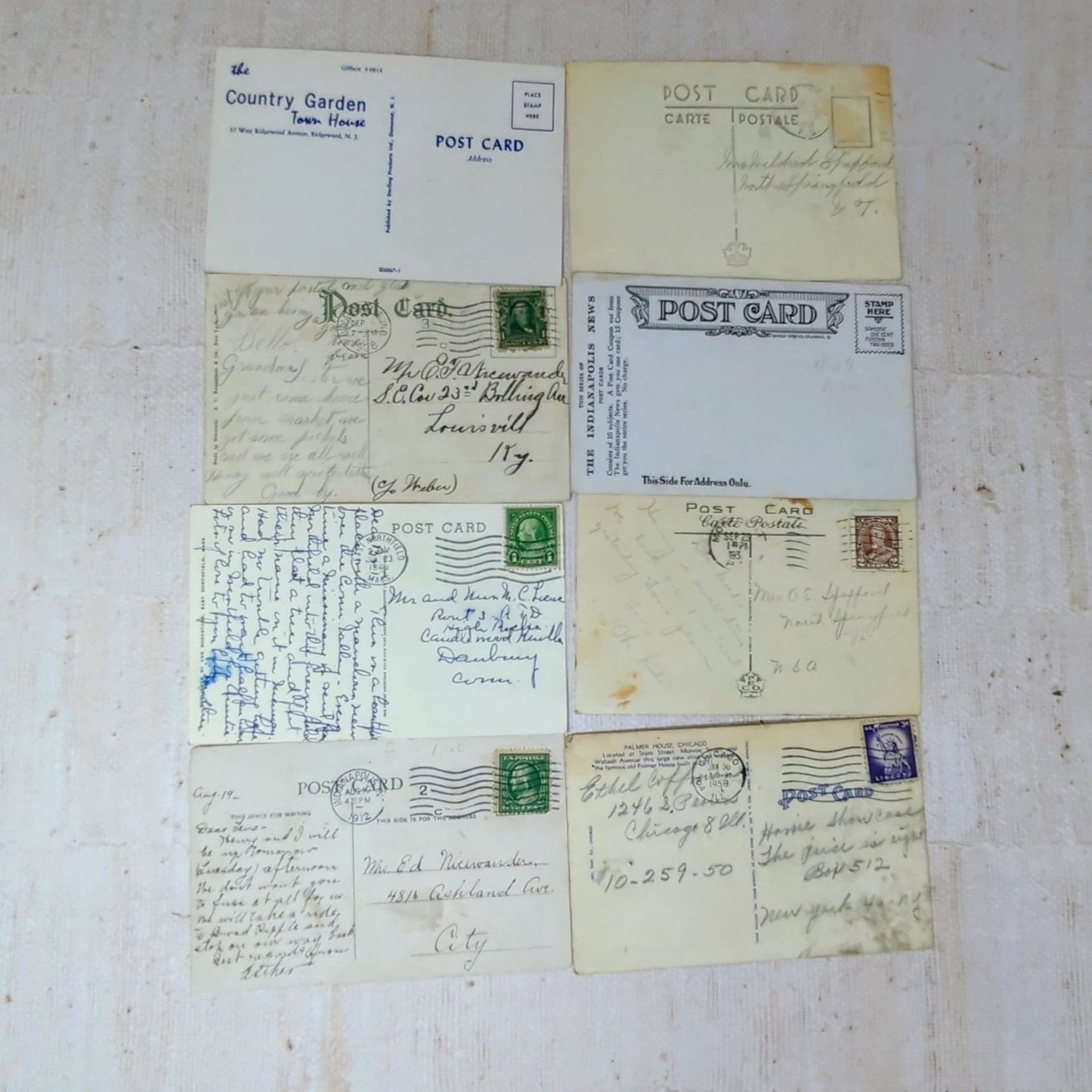 Vintage Mixed Postcards Ephemera Grab Bag – Lot of 40 