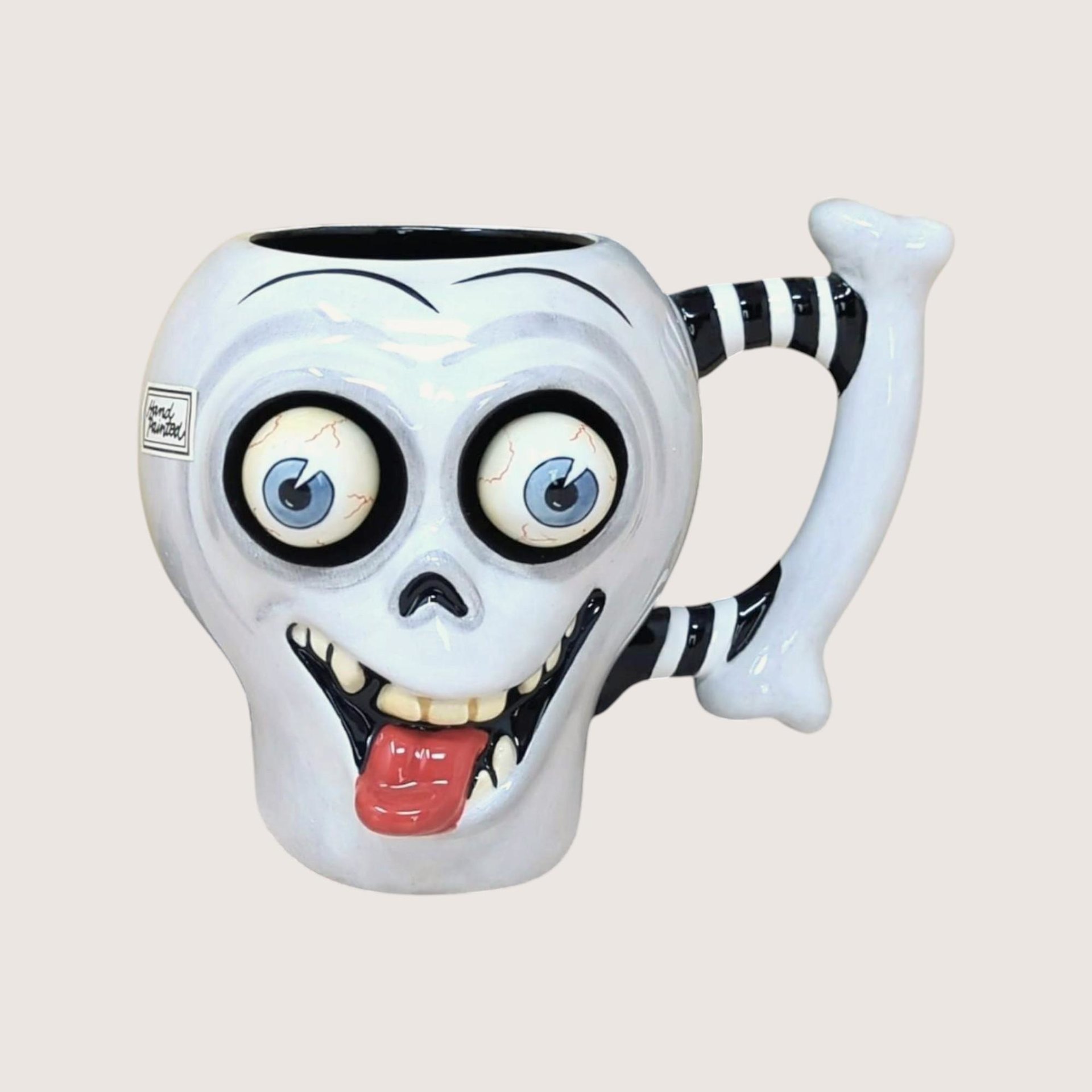 2002 Dept 56 Google Eye Skull Mug