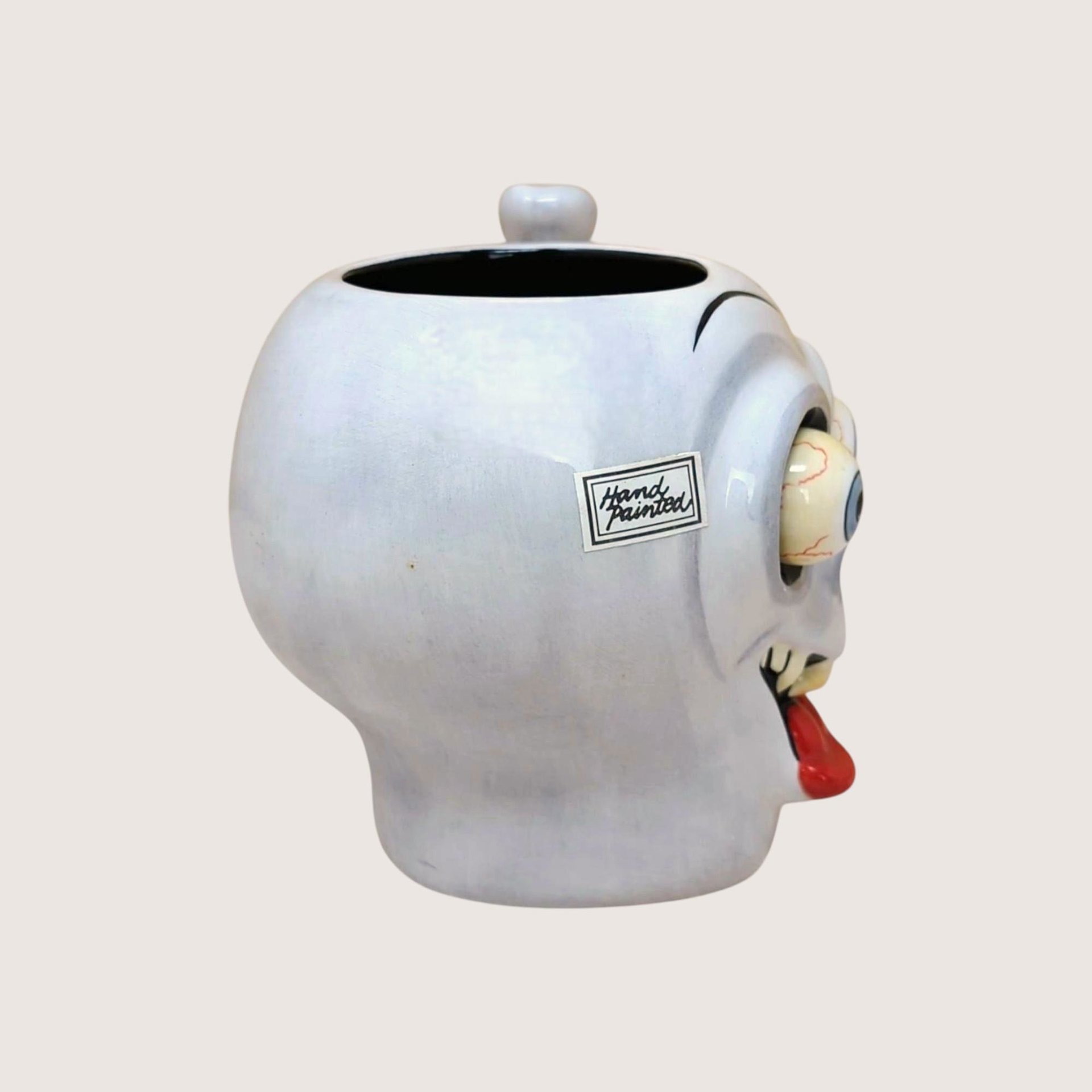 2002 Dept 56 Google Eye Skull Mug