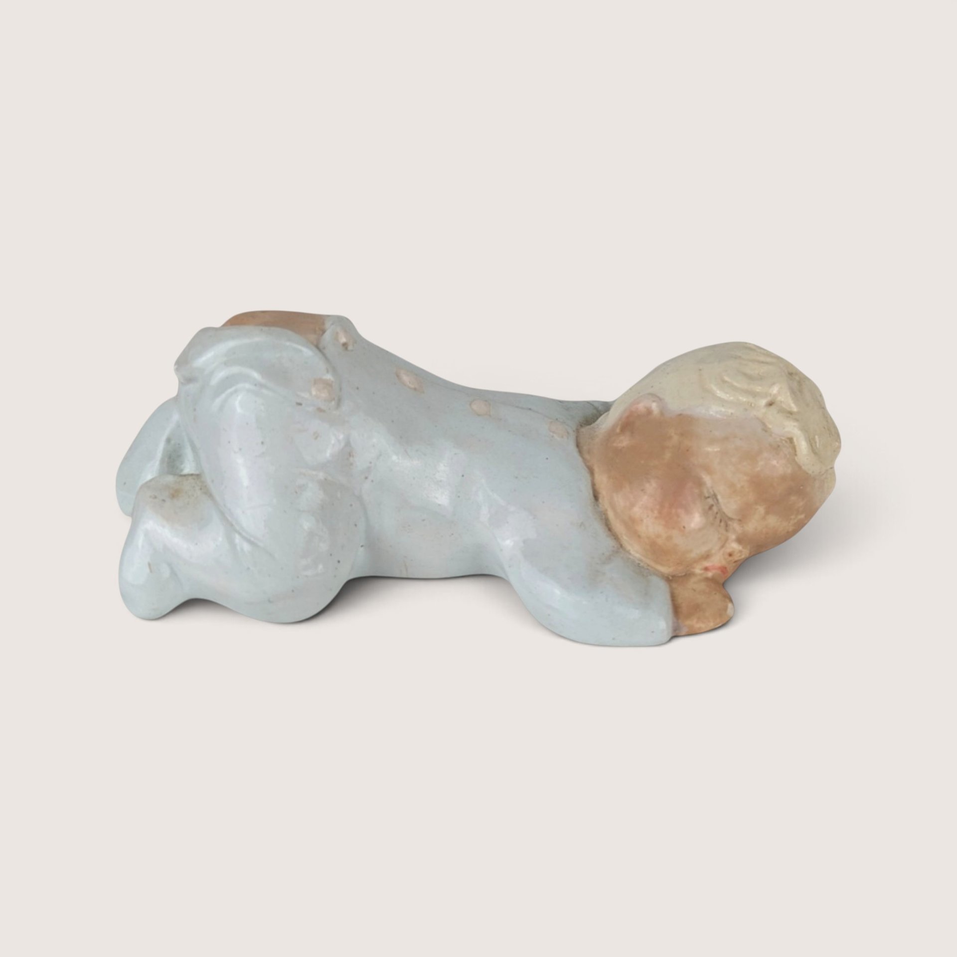 Vintage Pair of Chalkware Baby Figurines