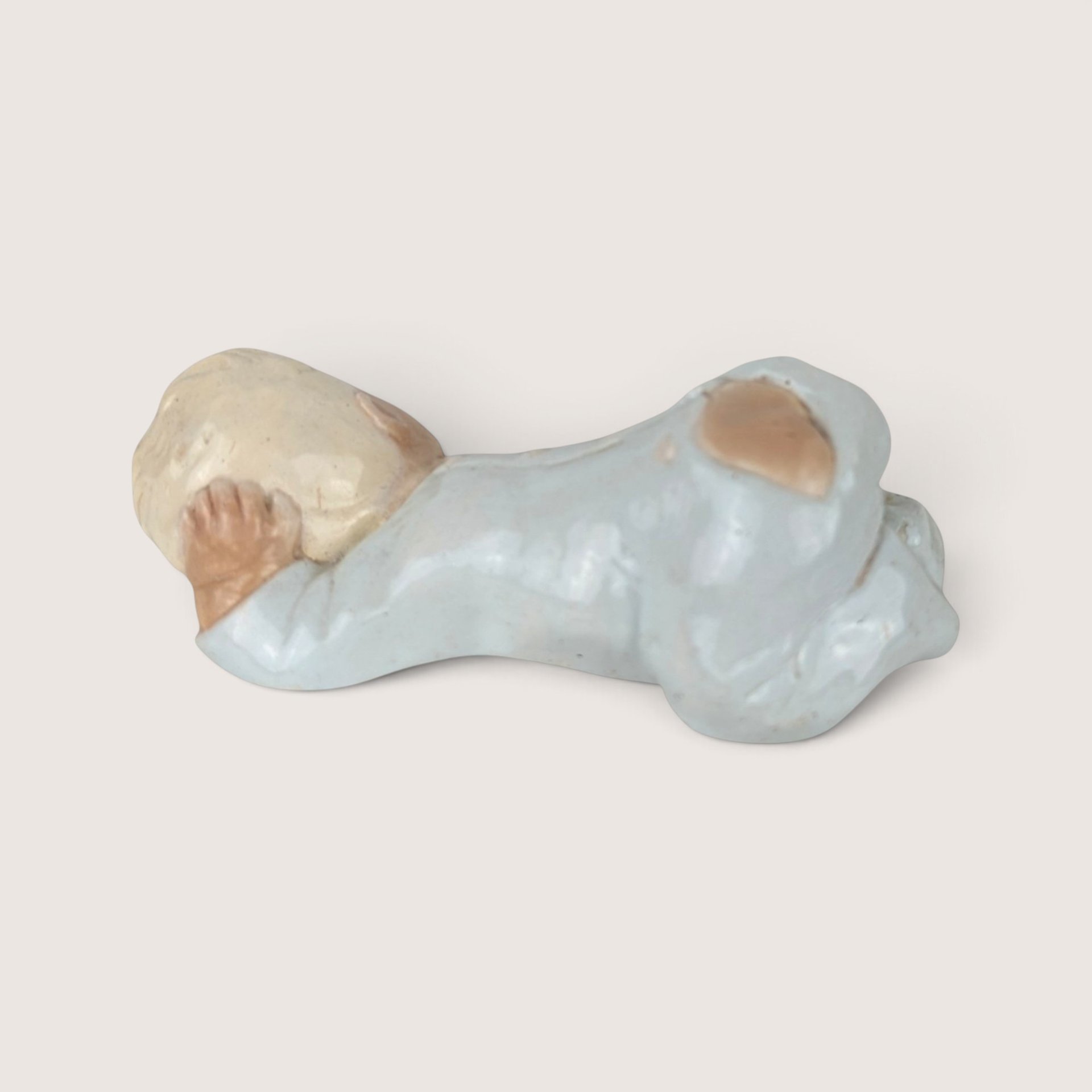 Vintage Pair of Chalkware Baby Figurines