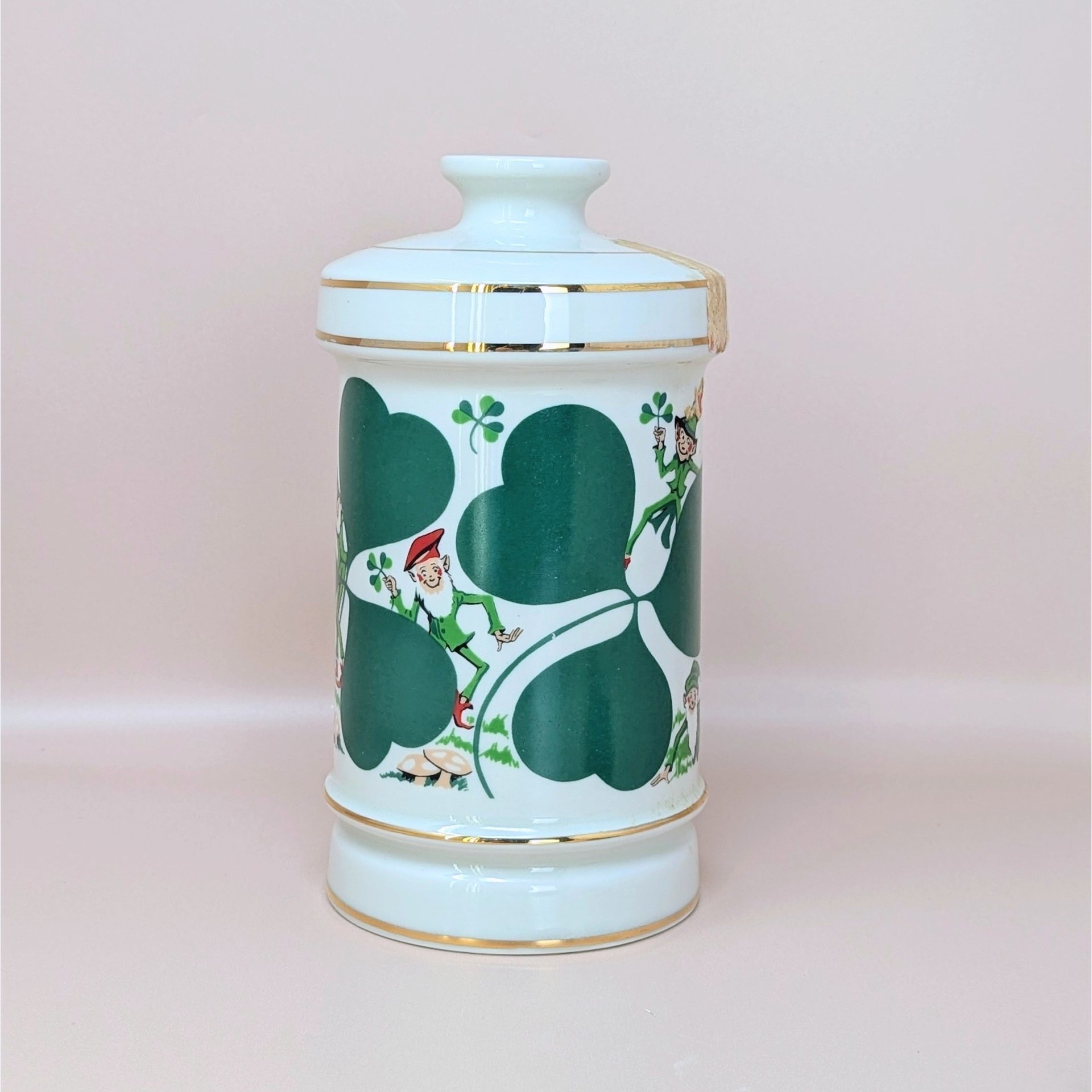 Old Commonwealth St. Patrick's Day Empty Porcelain Decanter