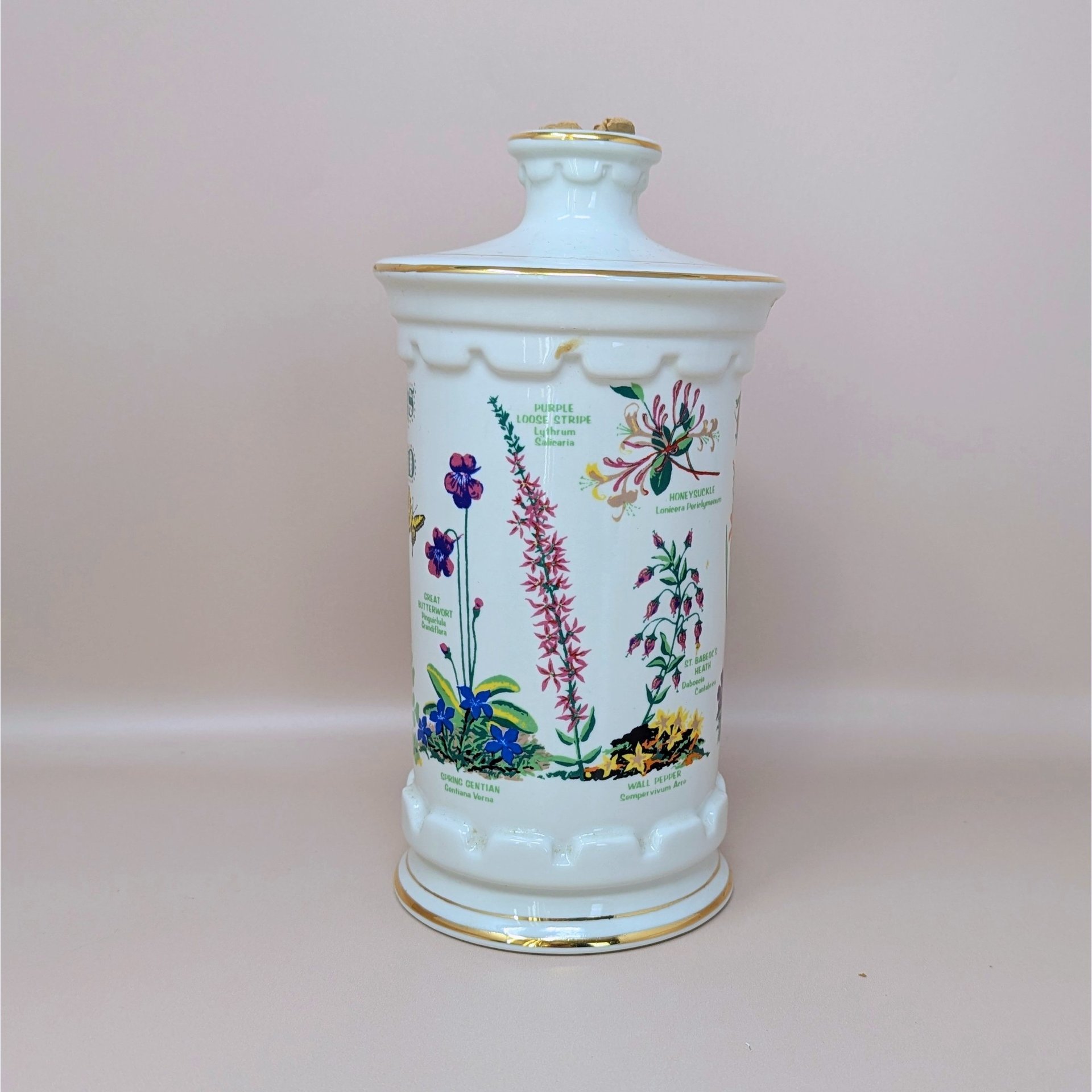 1983 Old Commonwealth Porcelain Decanter – Flowers of Ireland 
