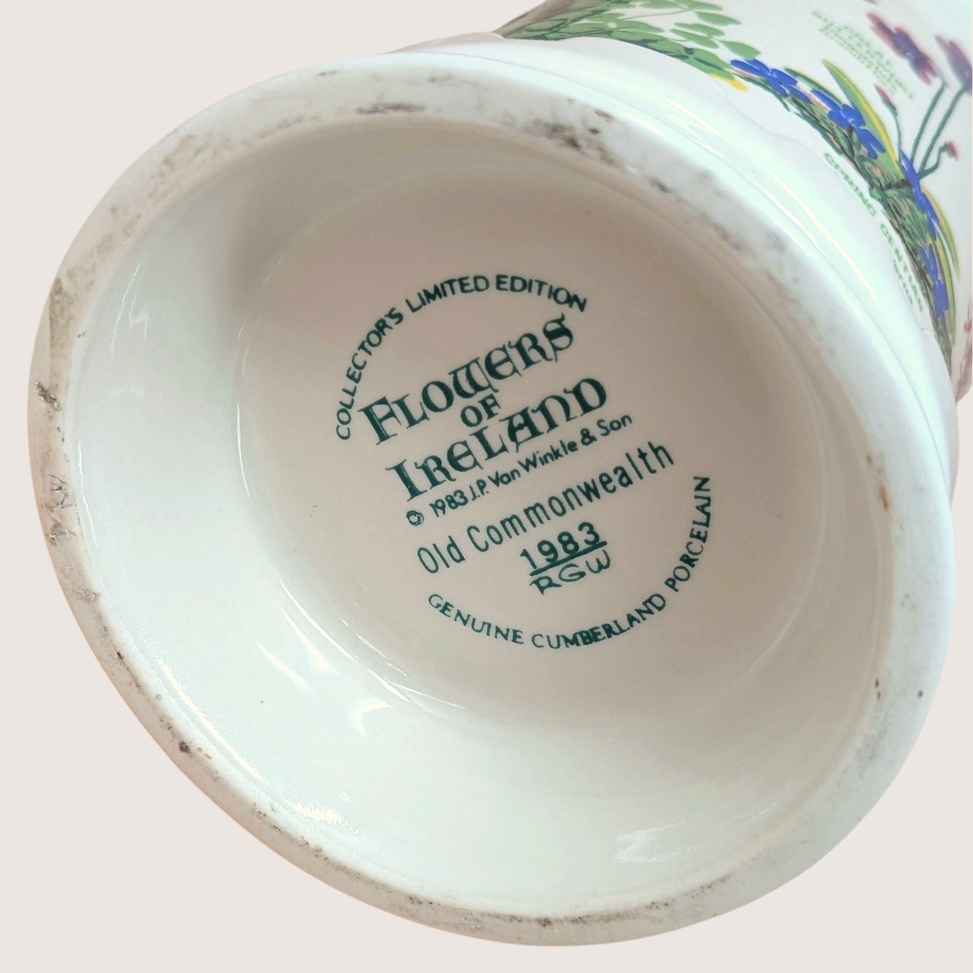 1983 Old Commonwealth Empty  Porcelain Decanter