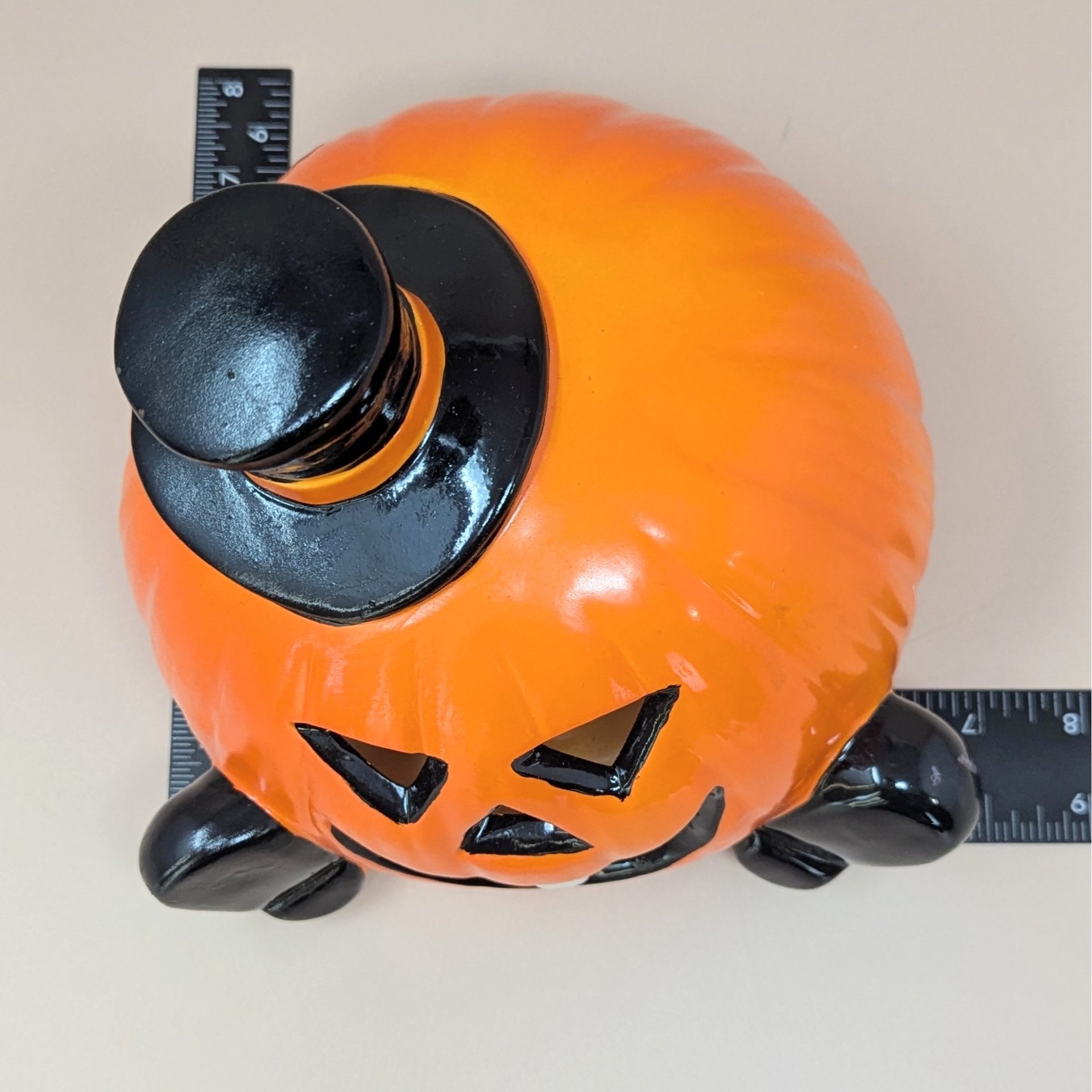 1990s PR Halloween Pumpkin Ceramic Light