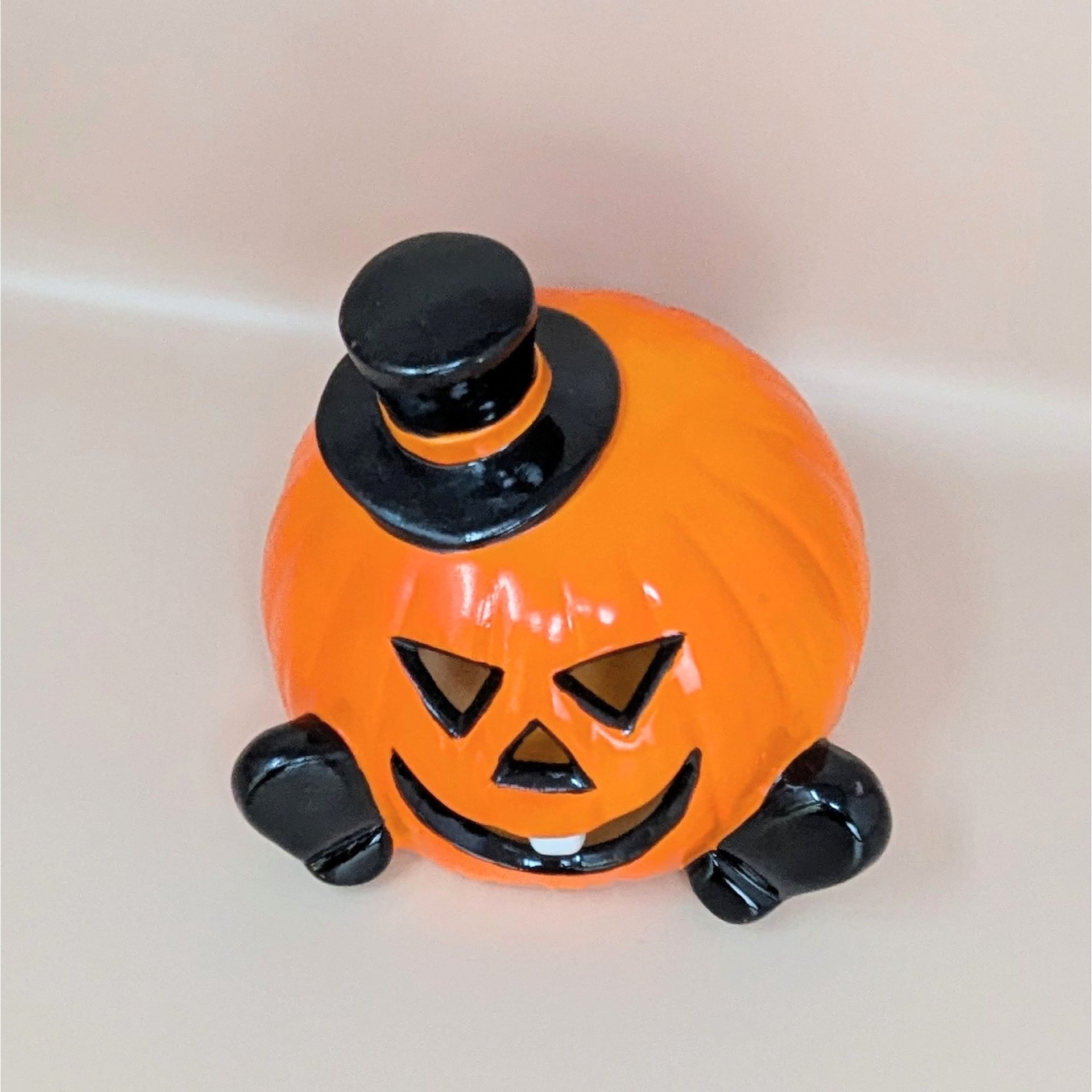 1990s PR Halloween Pumpkin Ceramic Light