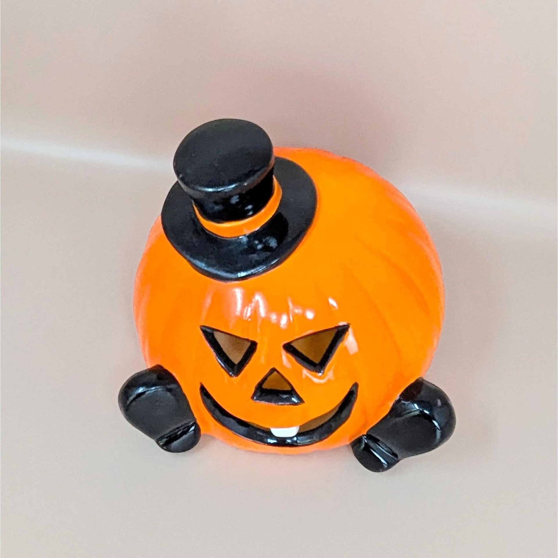 1990s PR Halloween Pumpkin Ceramic Light