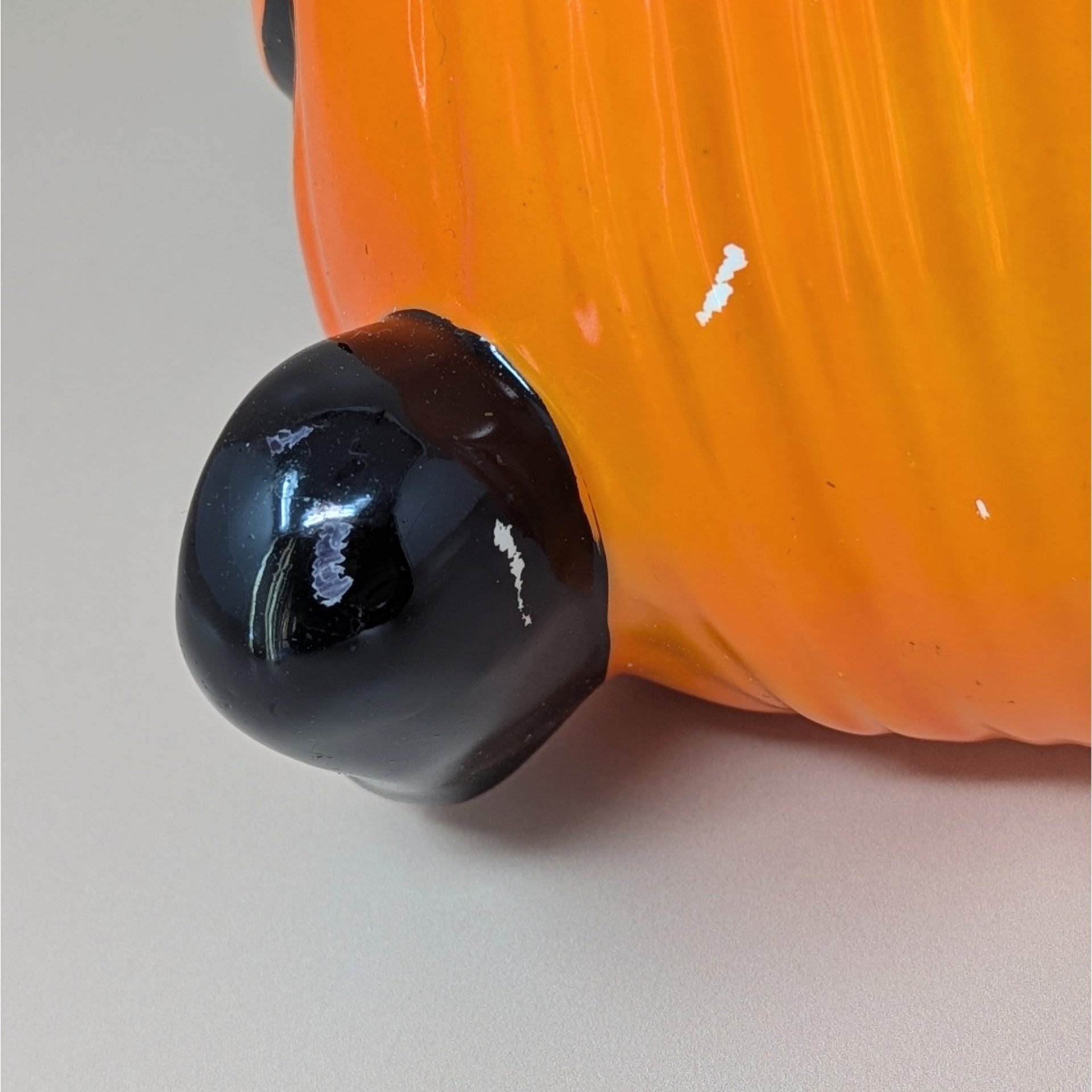 1990s PR Halloween Pumpkin Ceramic Light – Jack O Lantern Spooky Decor
