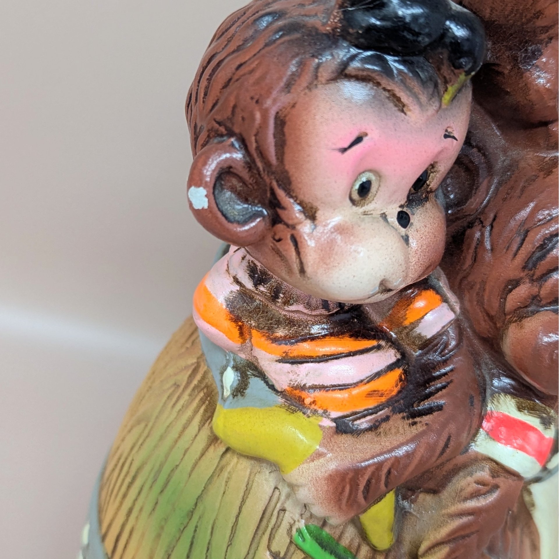 Barrel of Monkeys Ceramic Bank – Whimsical Kitschy Coin Saver