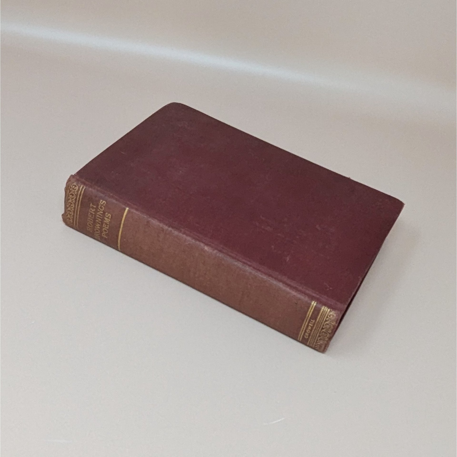 Thomas Y. Crowell: Robert Browning's Poems Hardcover Book – Antique Poetical Works