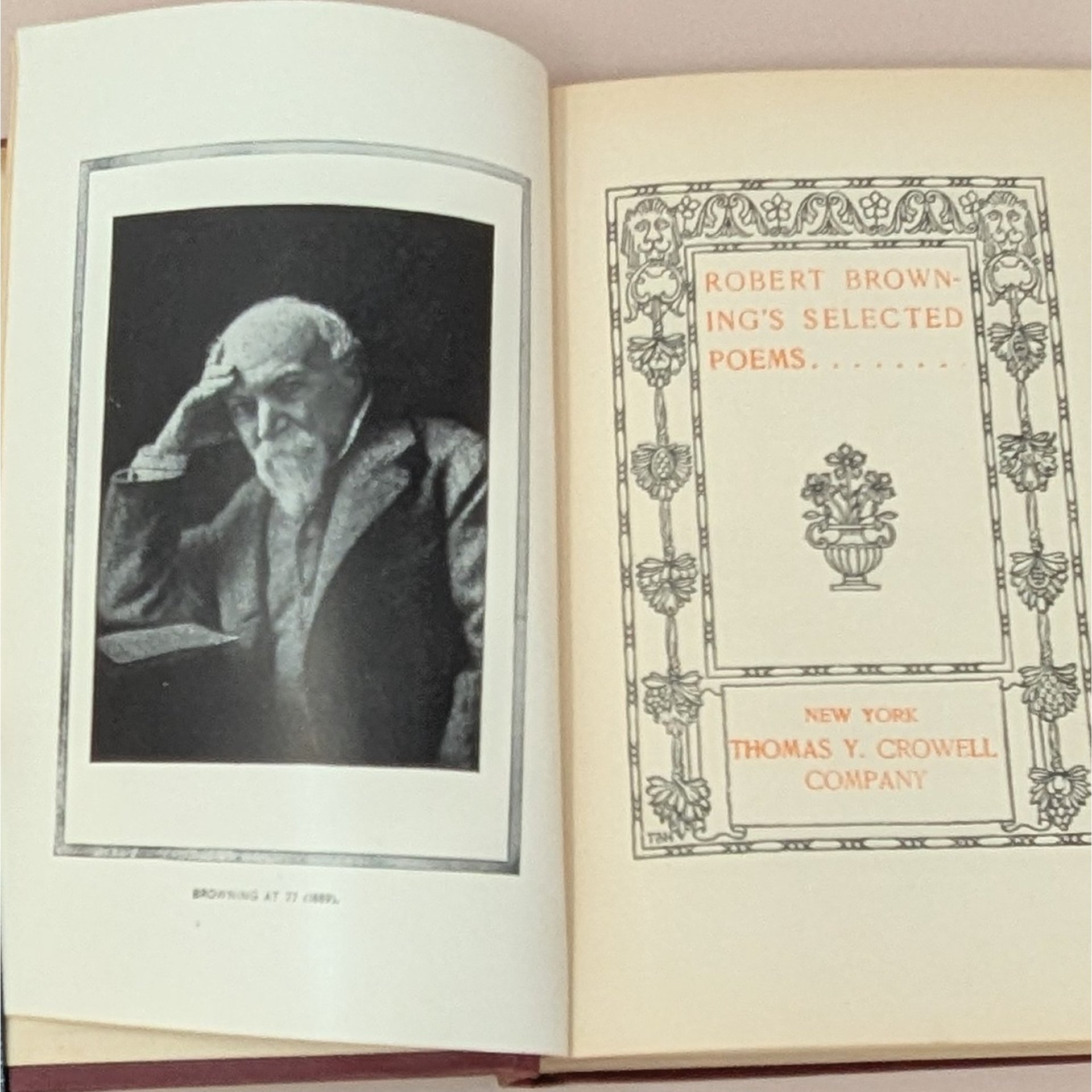 Thomas Y. Crowell: Robert Browning's Poems Hardcover Book – Antique Poetical Works