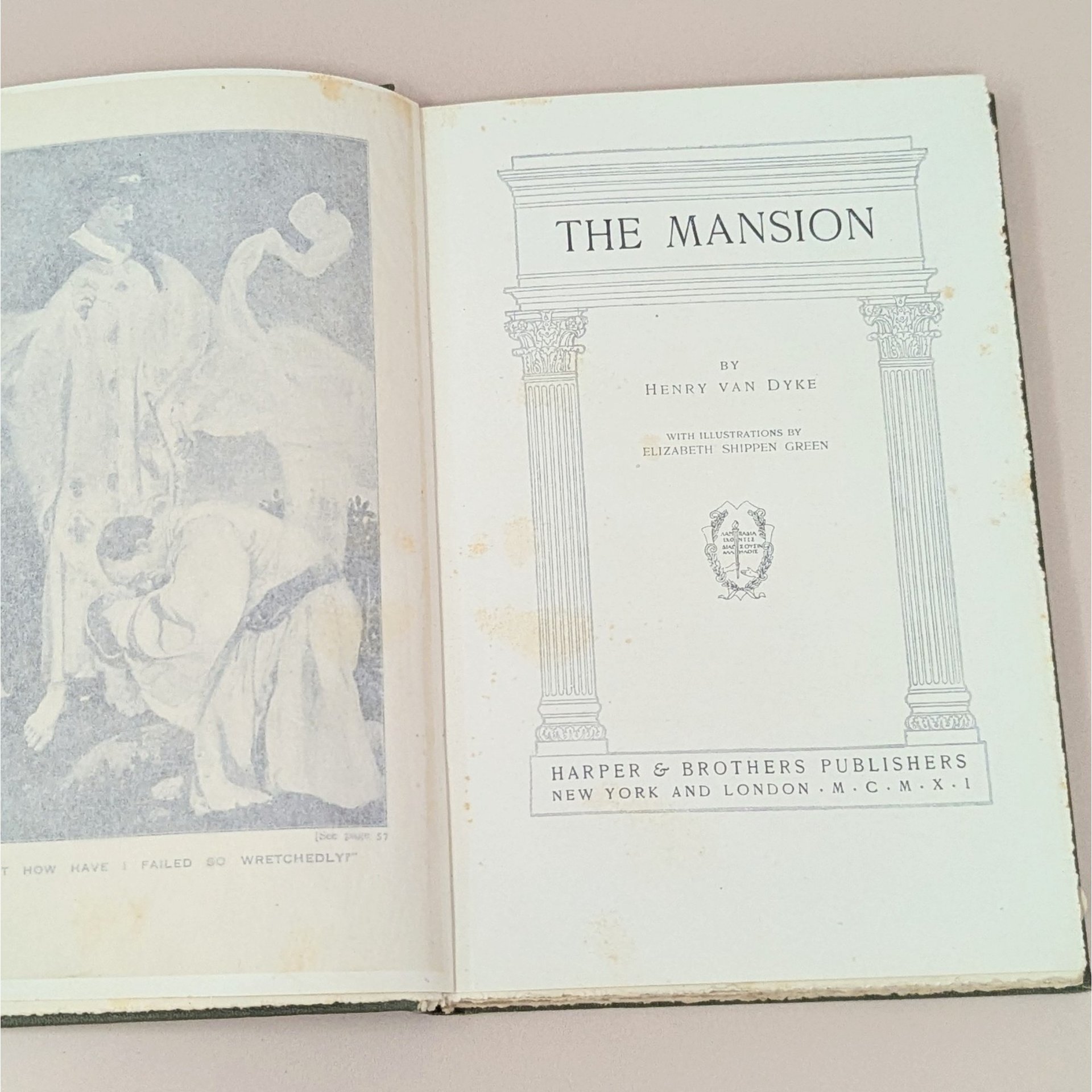 The Mansion Henry Van Dyke Hardcover Book 