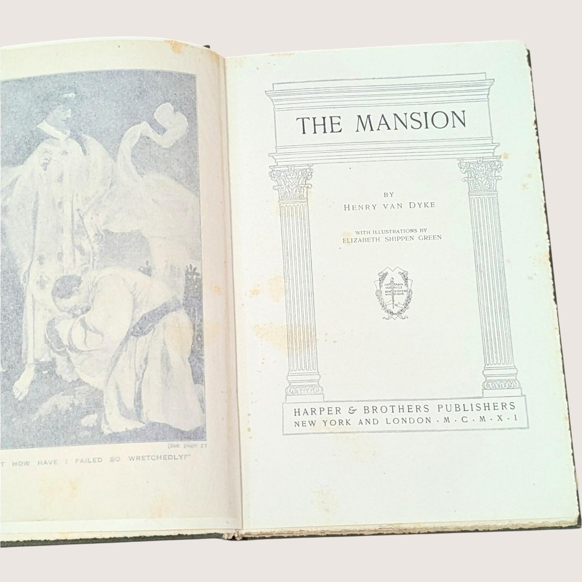 The Mansion Henry Van Dyke Hardcover Book 