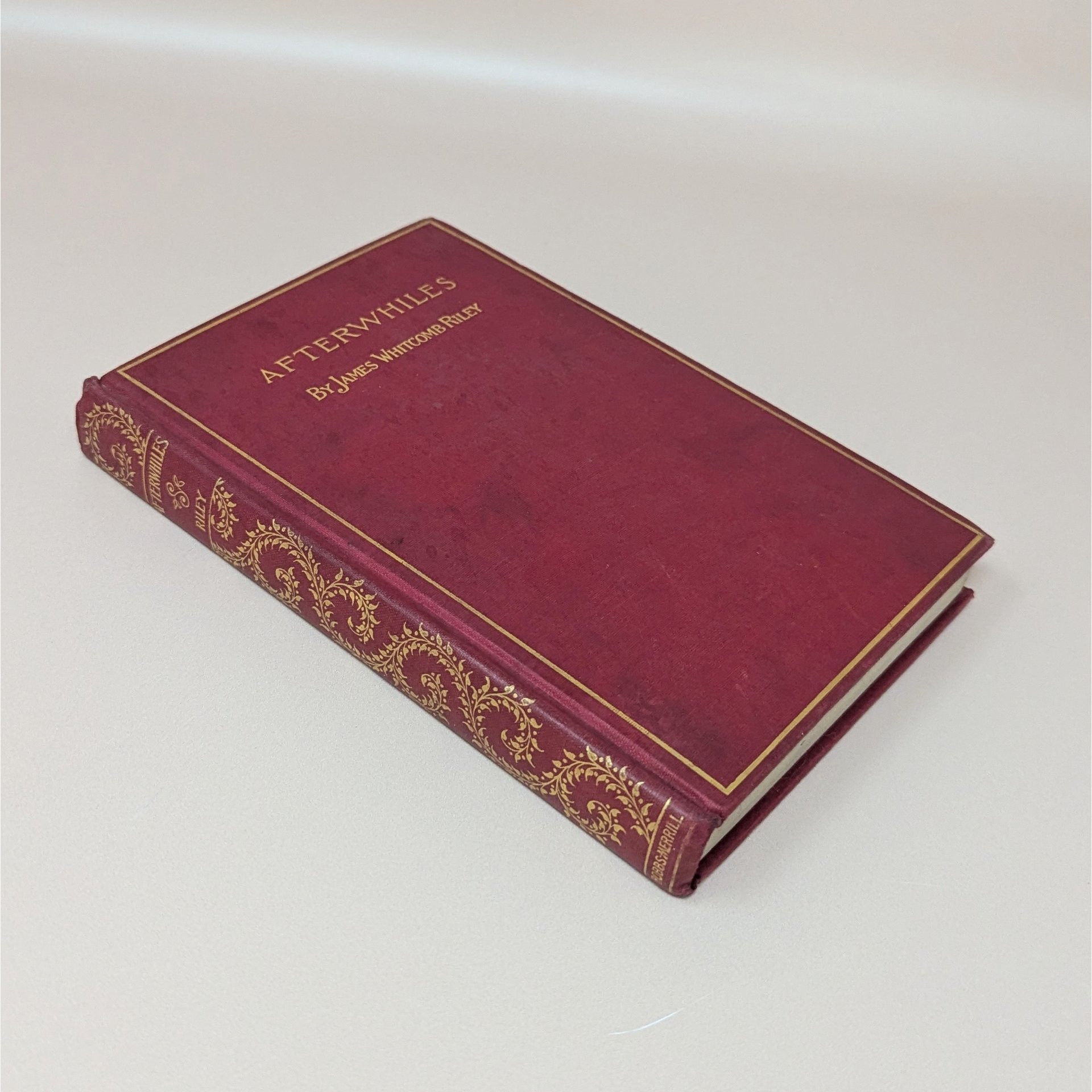 Afterwhiles Hardcover Book – James Whitcomb Riley Poetry