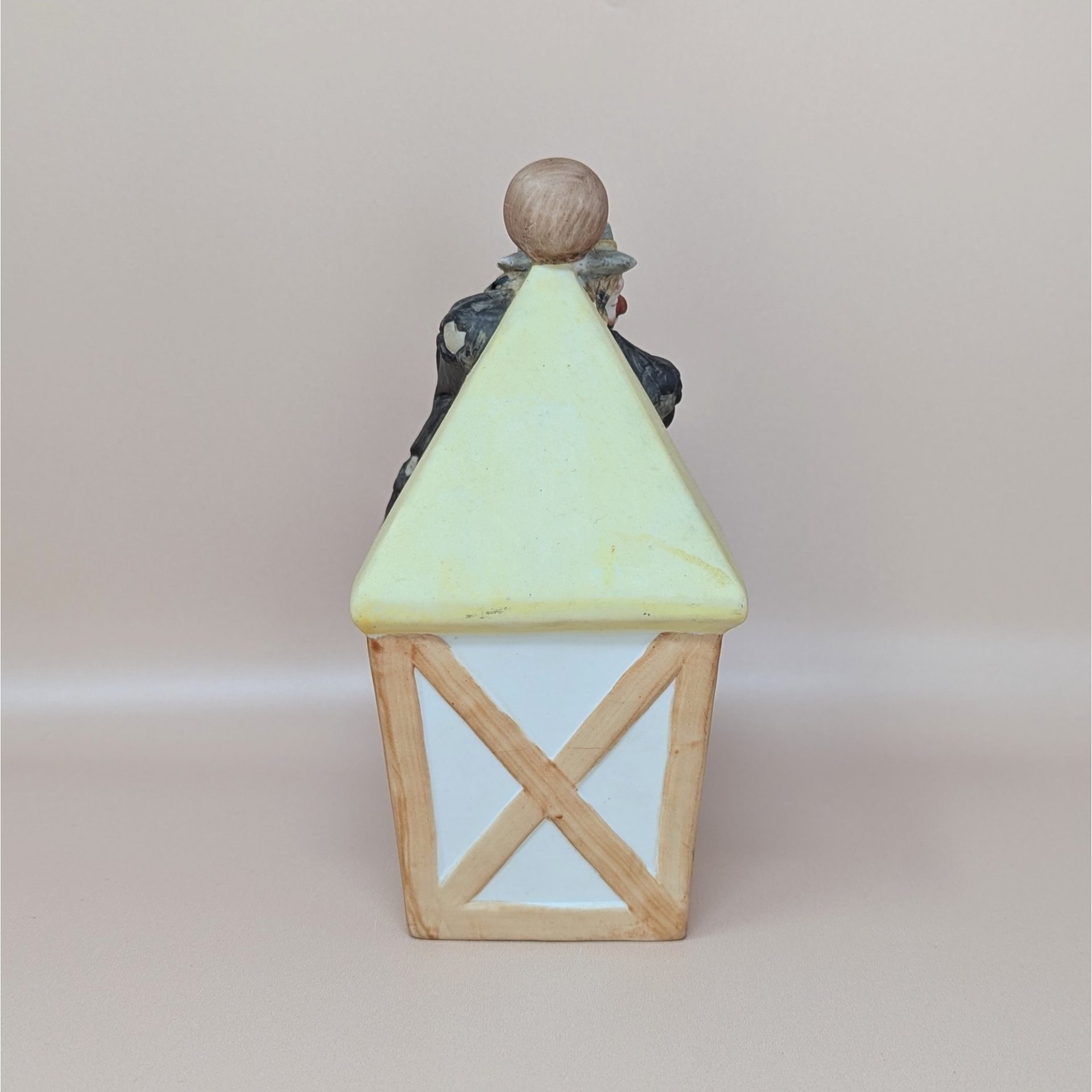 Flambro: Emmett Kelly Jr. Clown Lantern – Bisque Porcelain Nightlight