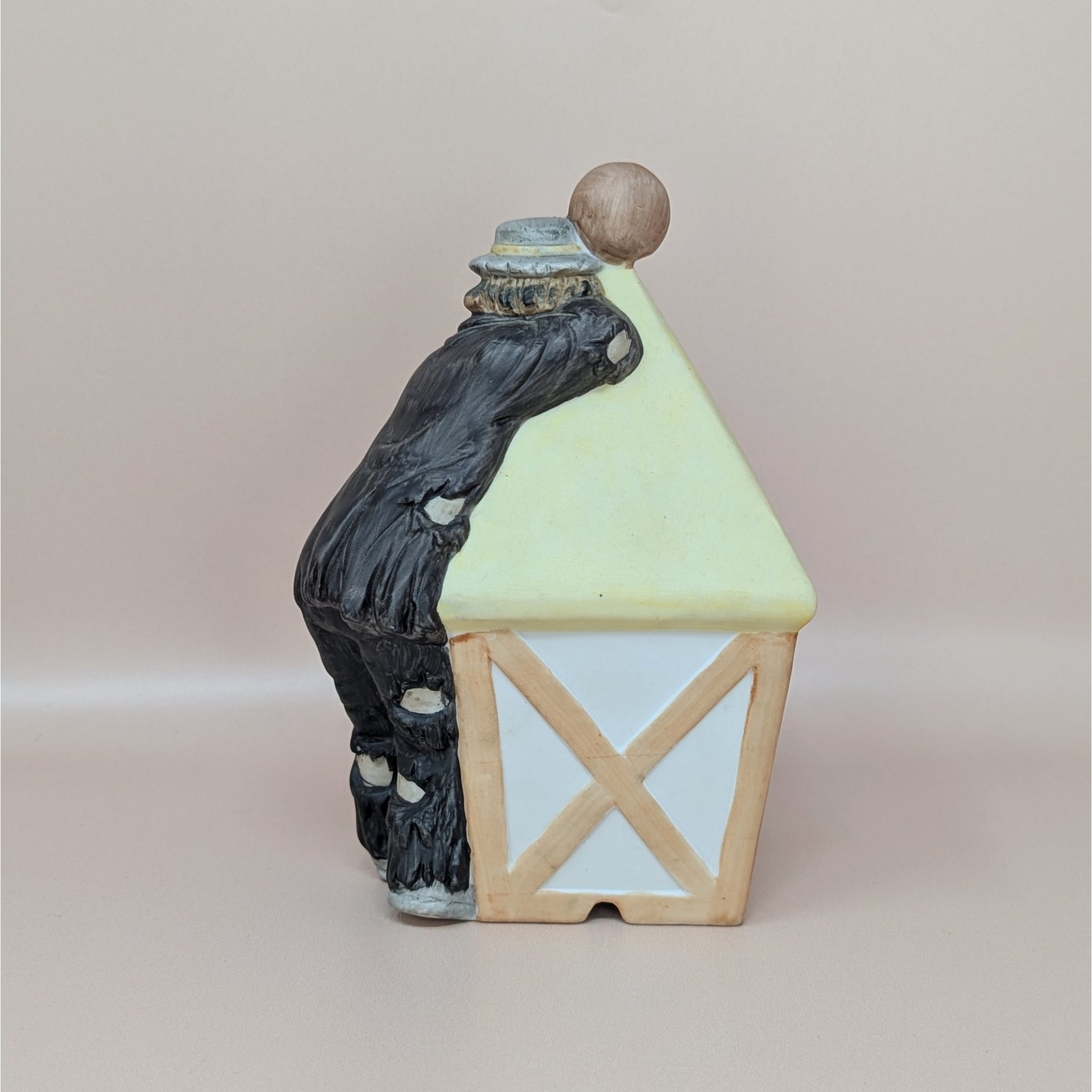 Flambro: Emmett Kelly Jr. Clown Lantern – Bisque Porcelain Nightlight