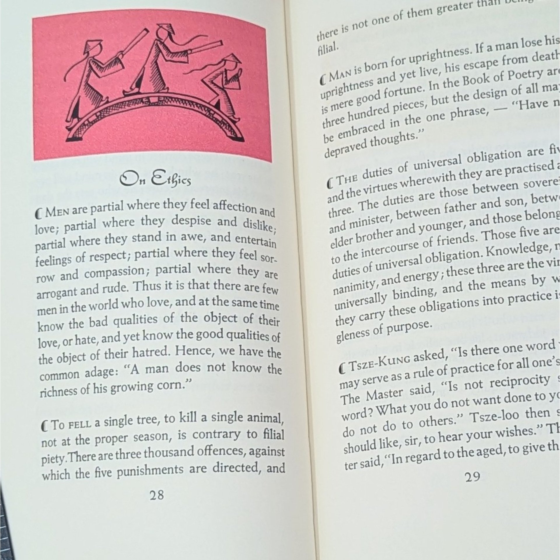 1963 The Wisdom of Confucius Hardcover – Peter Pauper Press – Mid-Century Philosophy Gift