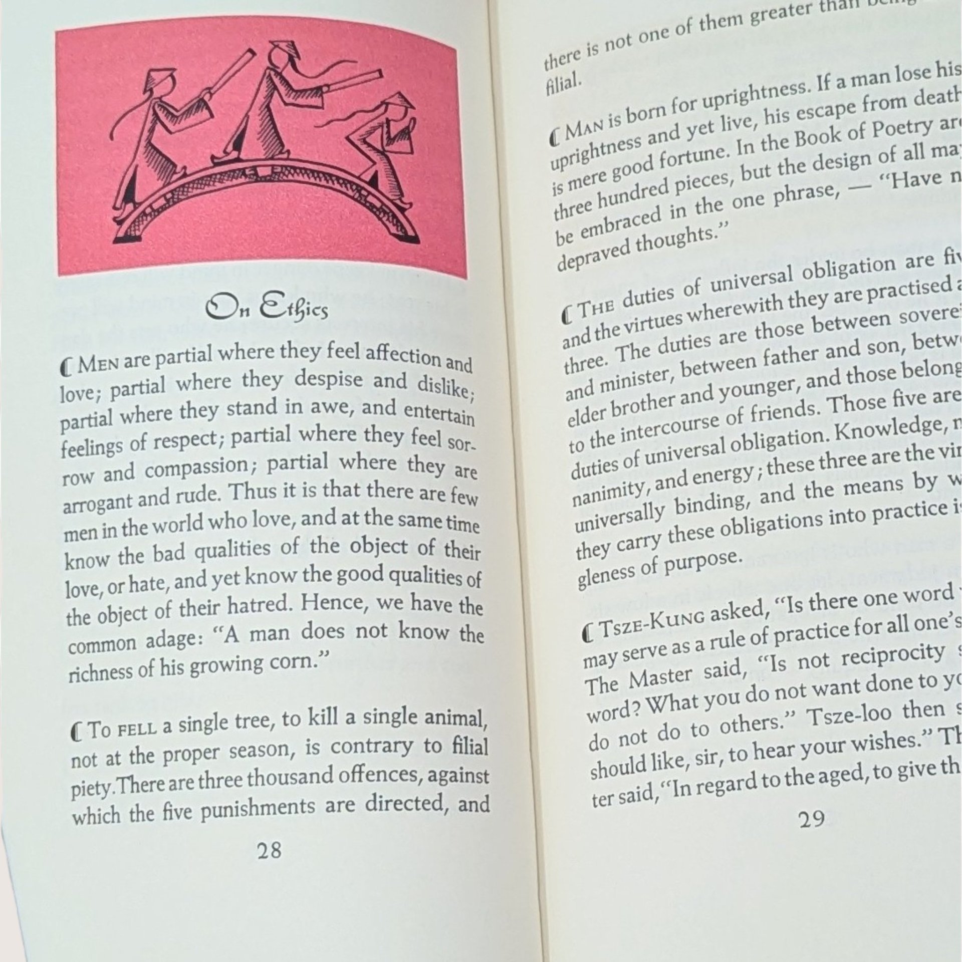 1963 The Wisdom of Confucius Peter Pauper Press Hardcover Book