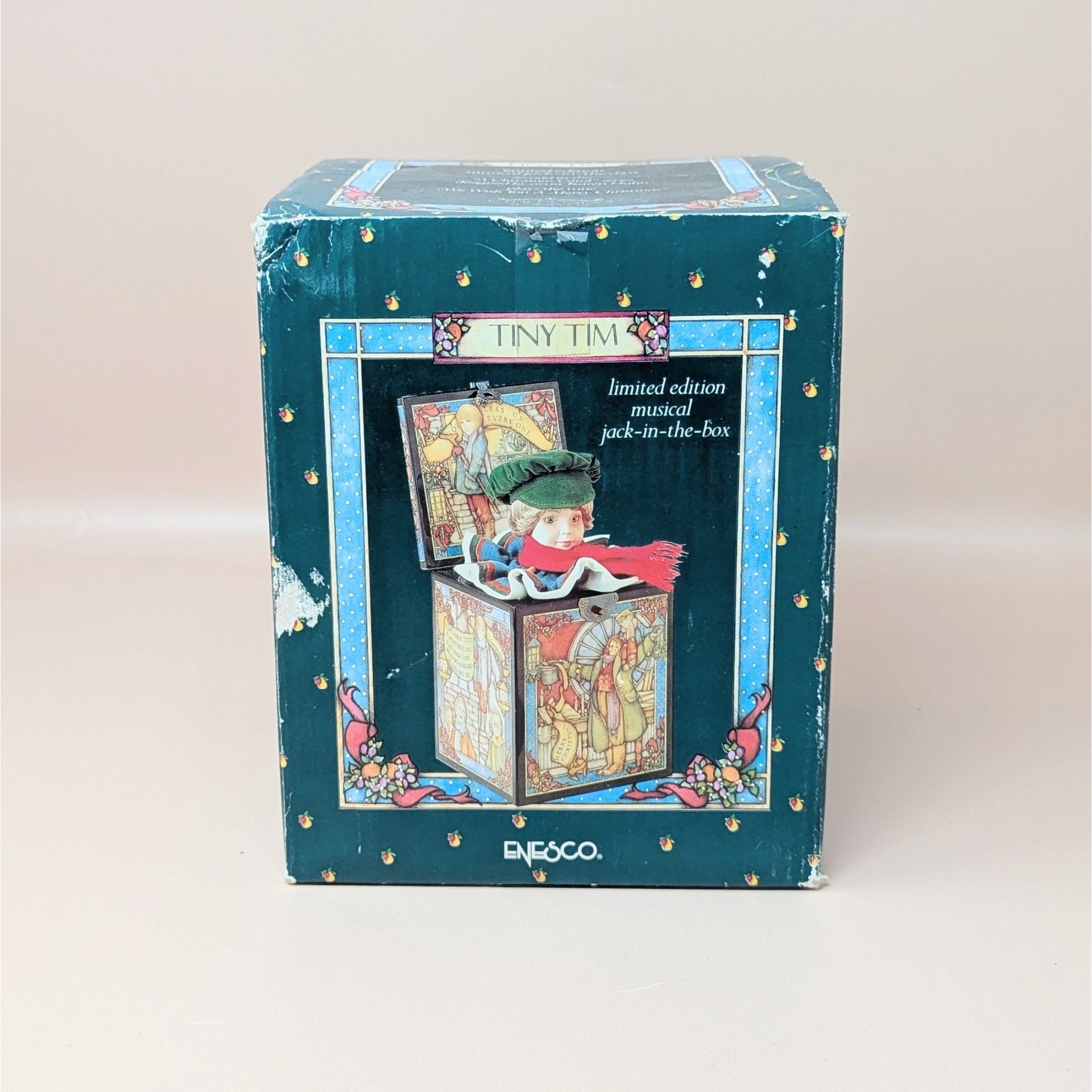 1988 Enesco Tiny Tim Music Box 