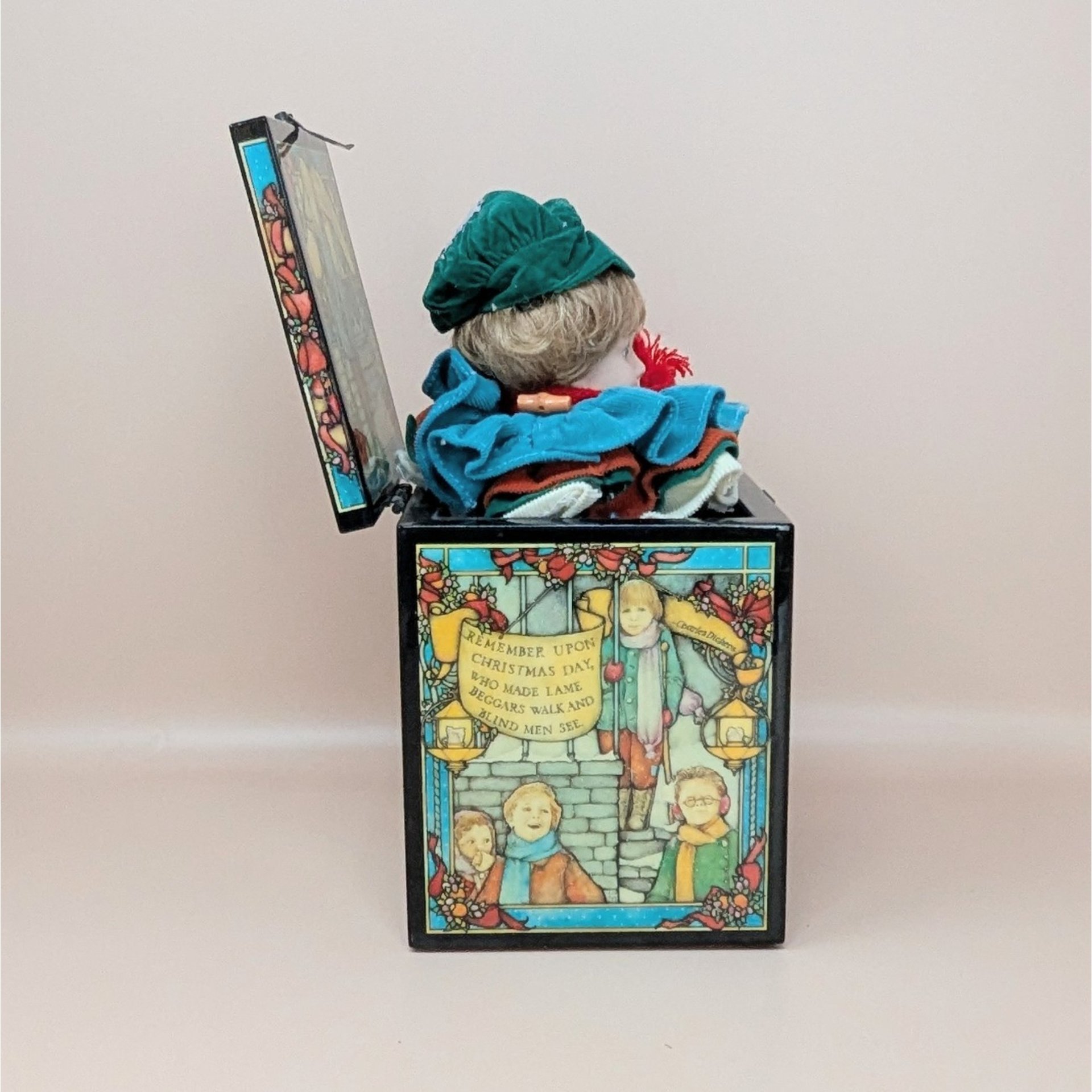 1988 Tiny Tim Music Box – Enesco Limited Edition – Victorian Christmas Carol Decor