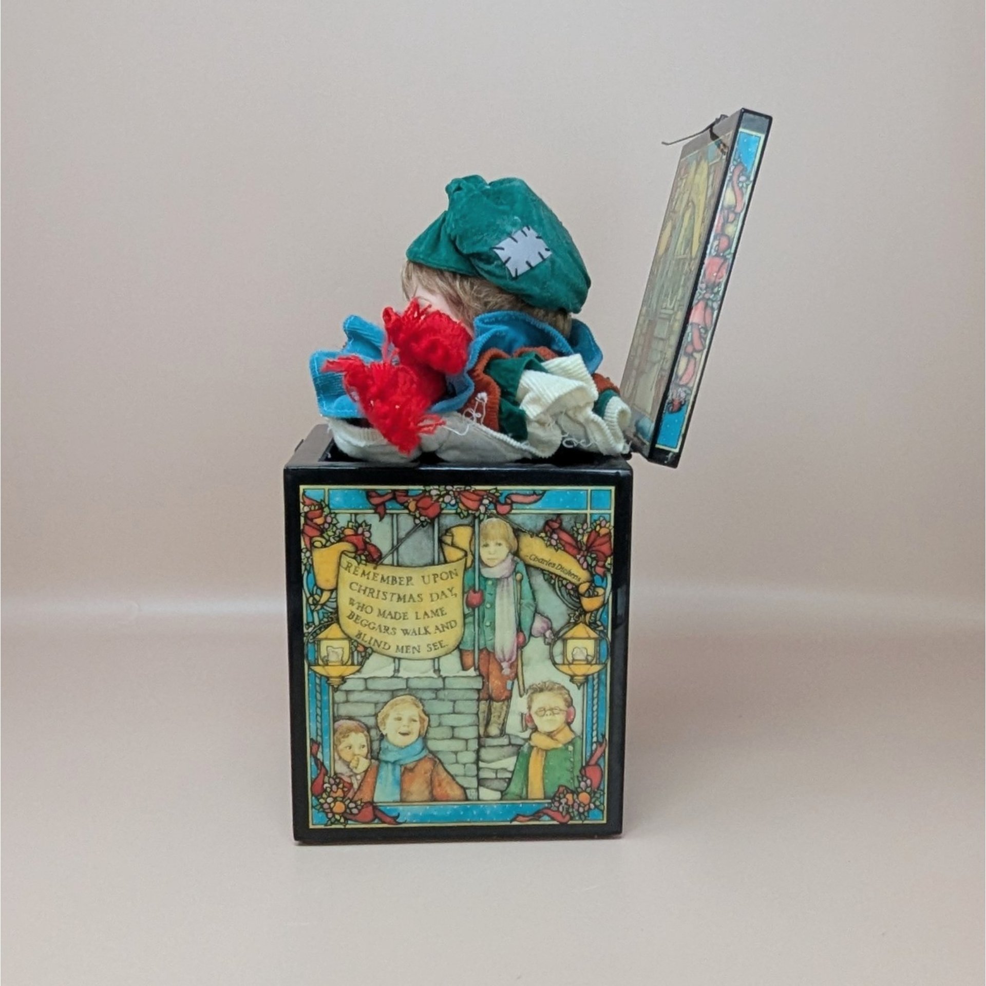 1988 Tiny Tim Music Box – Enesco Limited Edition – Victorian Christmas Carol Decor