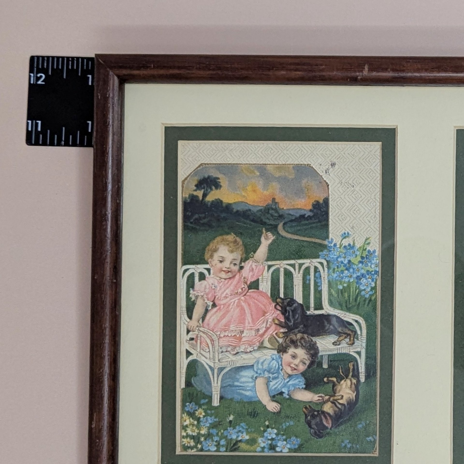 Sasparella Advertising Cards – Set of 2 Framed Art – Vintage Victorian Style Trade Cards