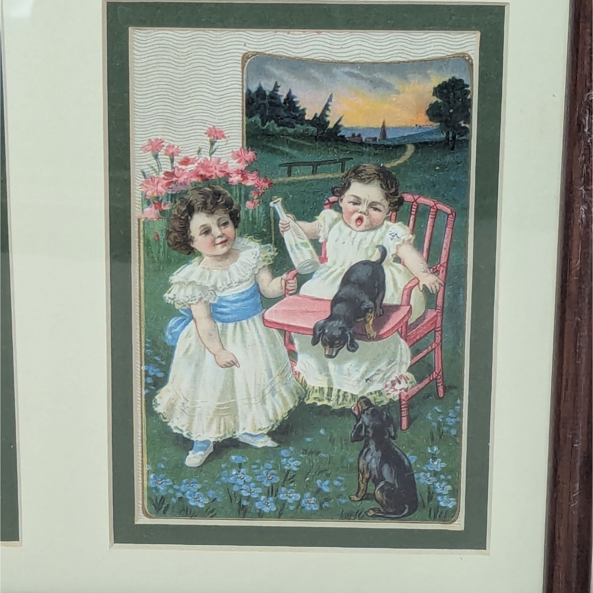 Sasparella Advertising Cards – Set of 2 Framed Art – Vintage Victorian Style Trade Cards