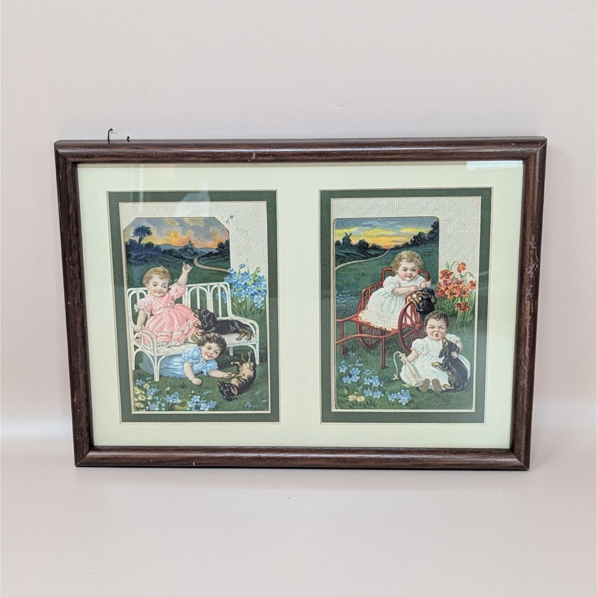 Sasparella Advertising Cards Framed Art Set of 2