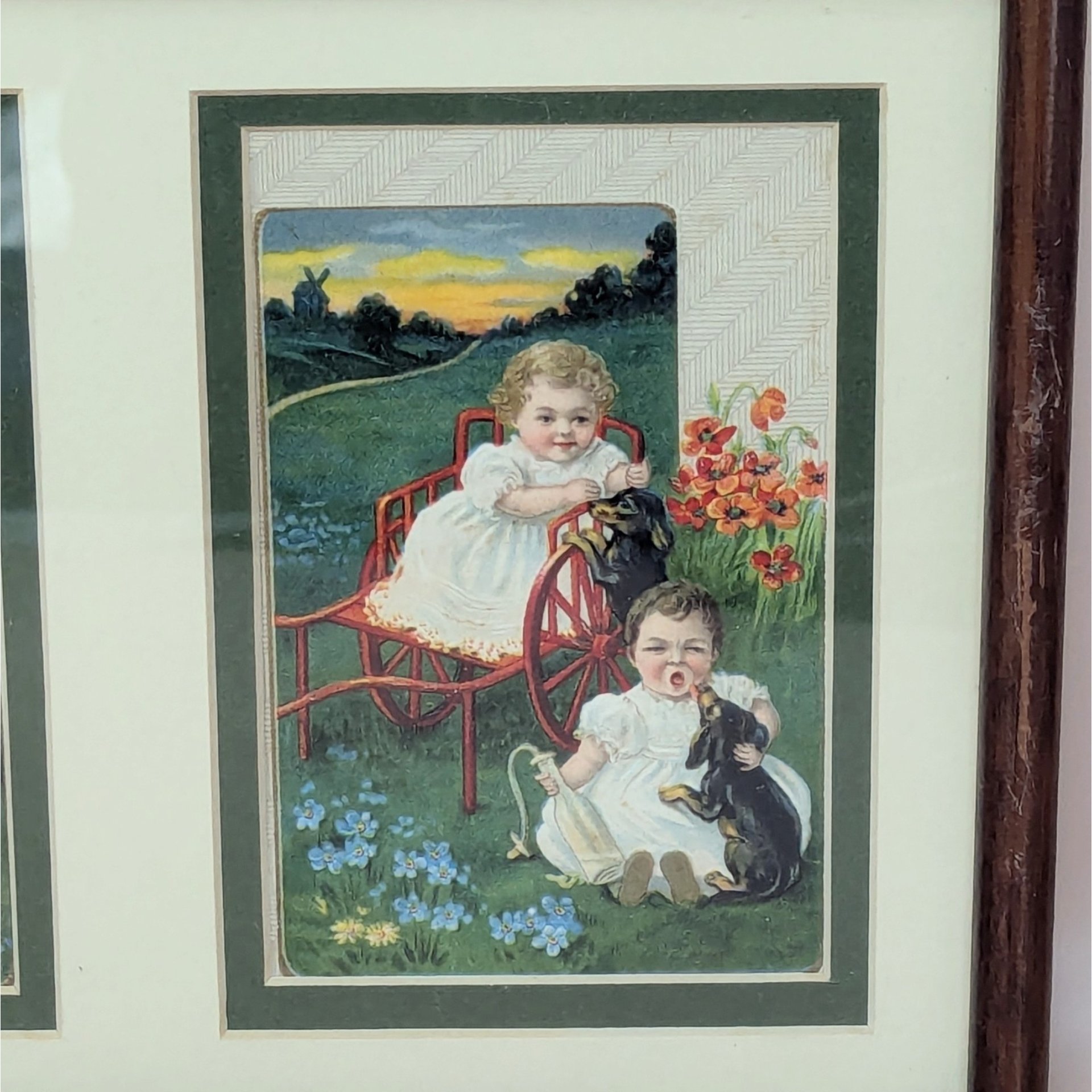 Sasparella Advertising Cards – Set of 2 Framed Art – Vintage Victorian Style Trade Cards