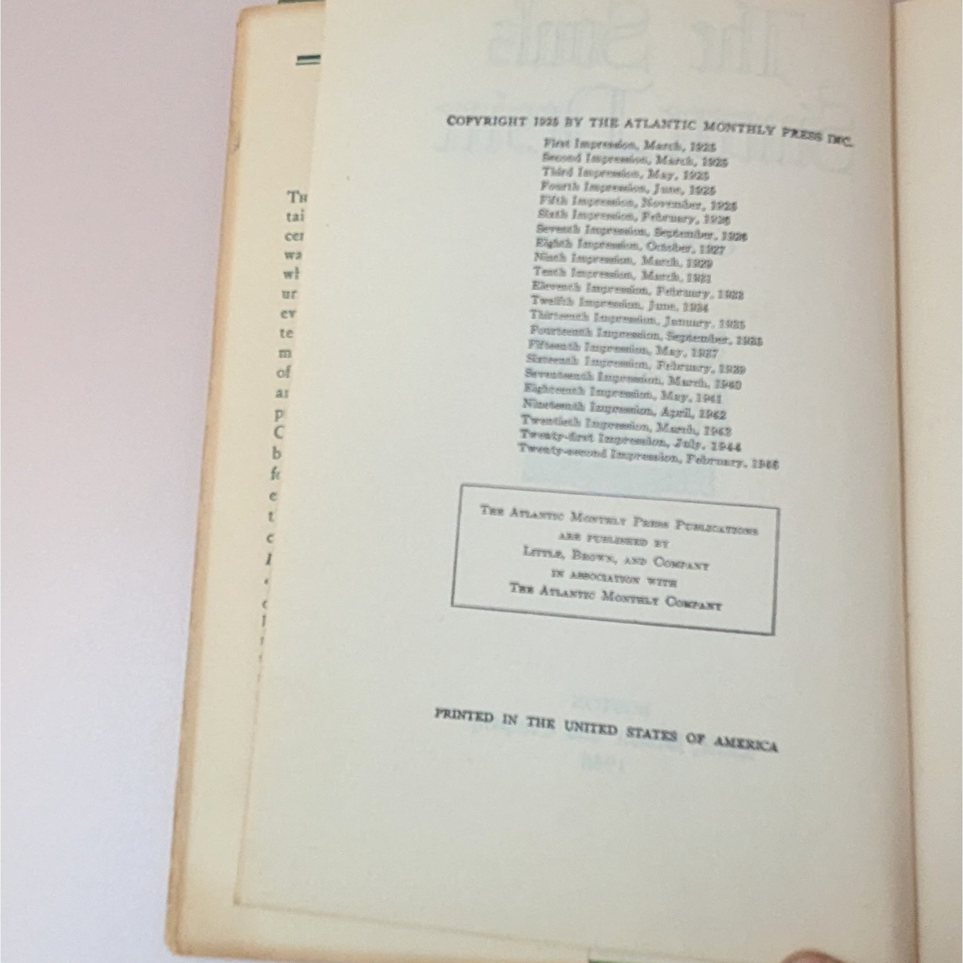 1946 The Soul's Sincere Desire Hardcover – Glenn Clark – Christian Meditative Gift