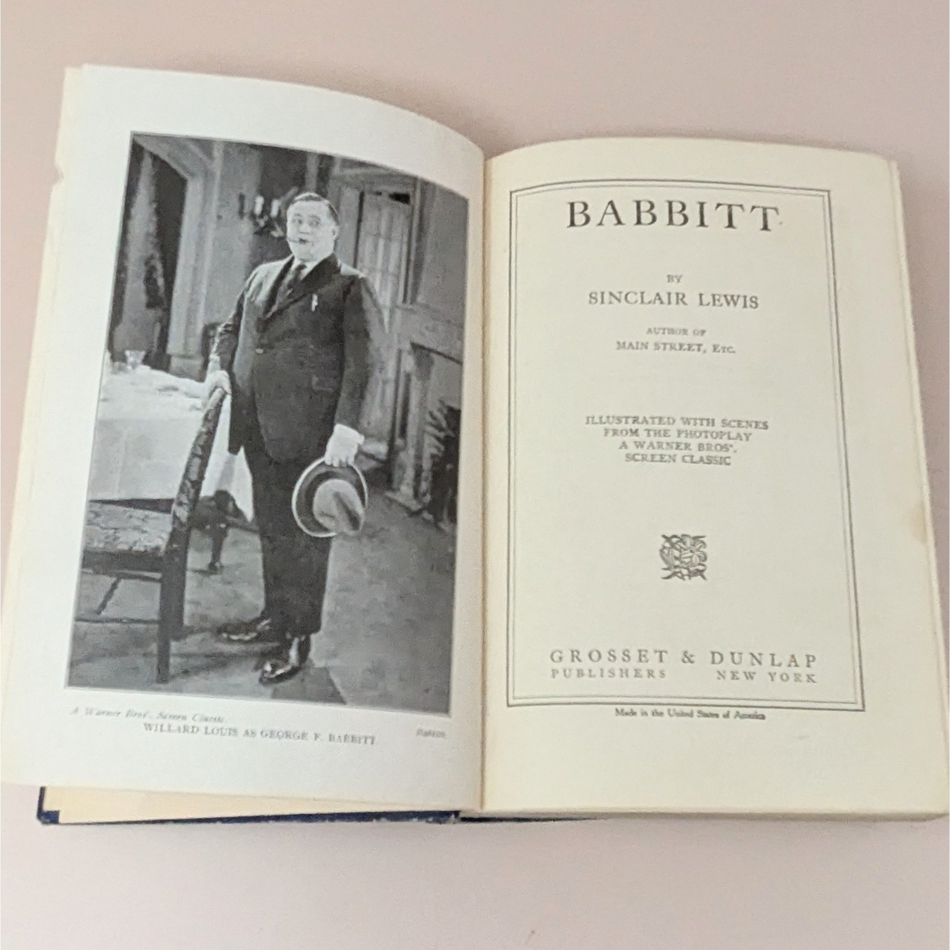1922 Babbitt Hardcover – Sinclair Lewis – Jazz Age Social Satire