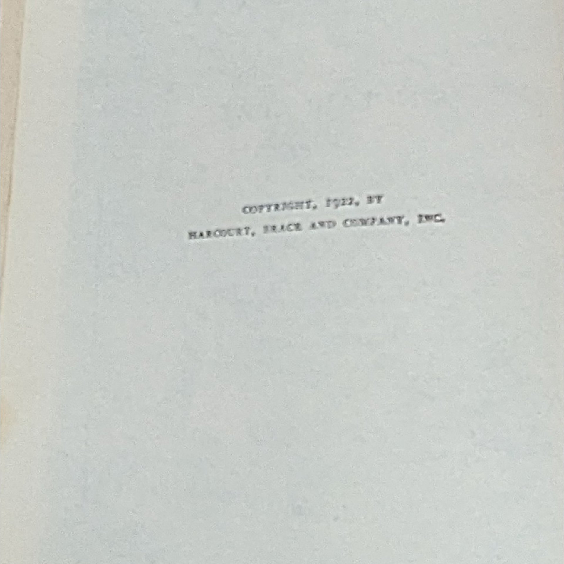 1922 Babbitt Sinclair Lewis Hardcover Book