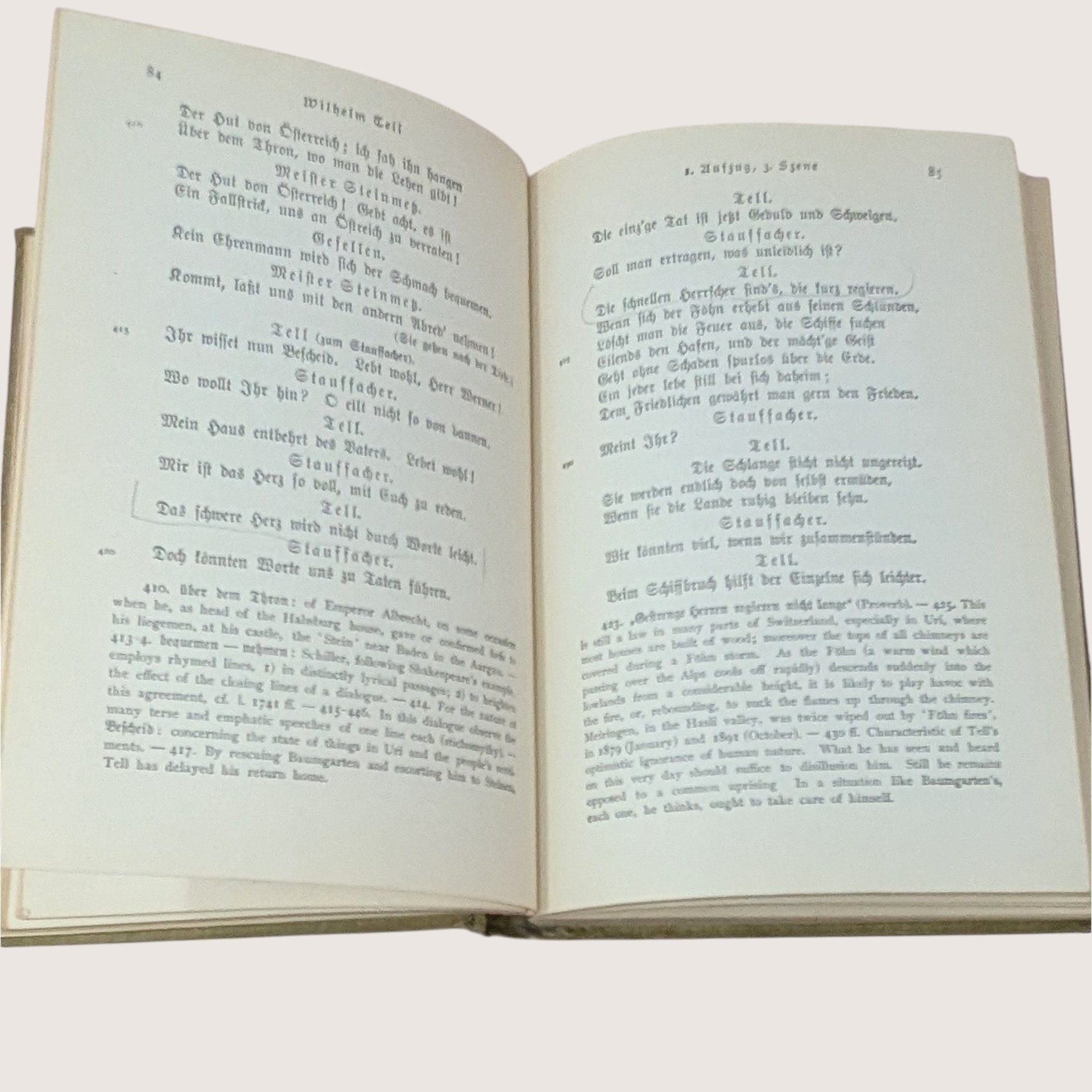 1905 Wilhelm Tell Friedrich Schiller Hardcover Book