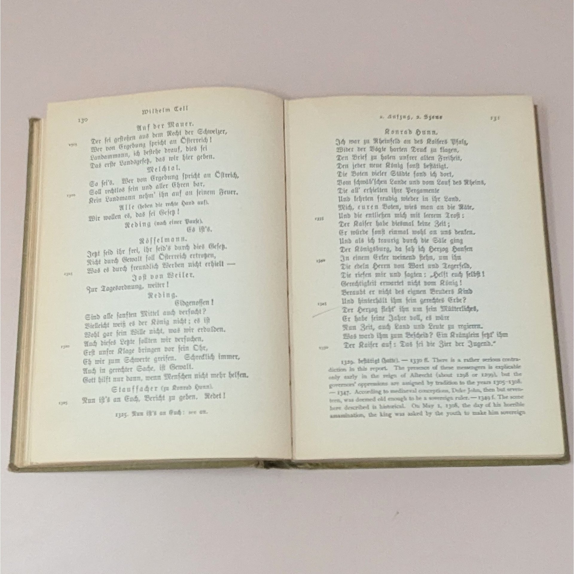 1905 Wilhelm Tell Hardcover – Friedrich Schiller – Antique German Literature