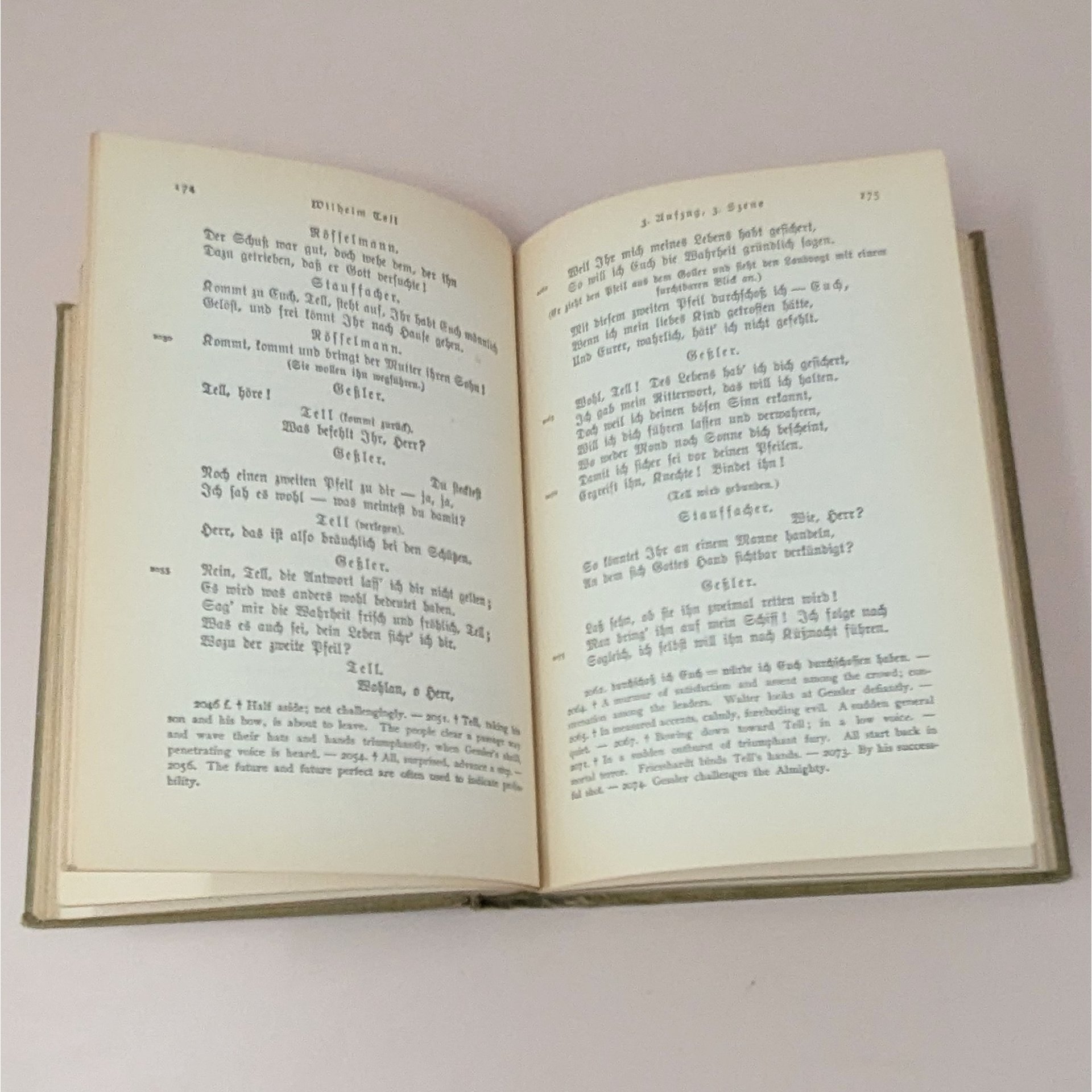 1905 Wilhelm Tell Hardcover – Friedrich Schiller – Antique German Literature
