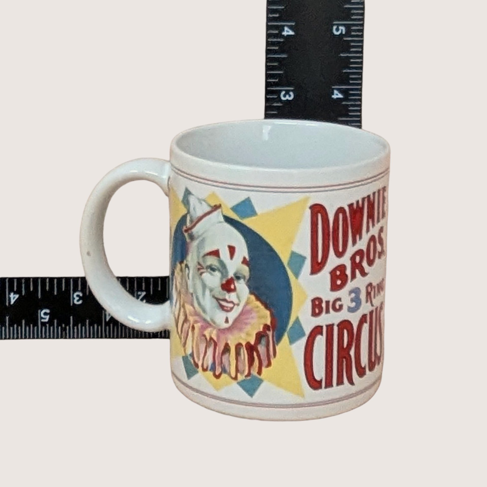 1987 Flambro Circus Poster Mugs Set of 4