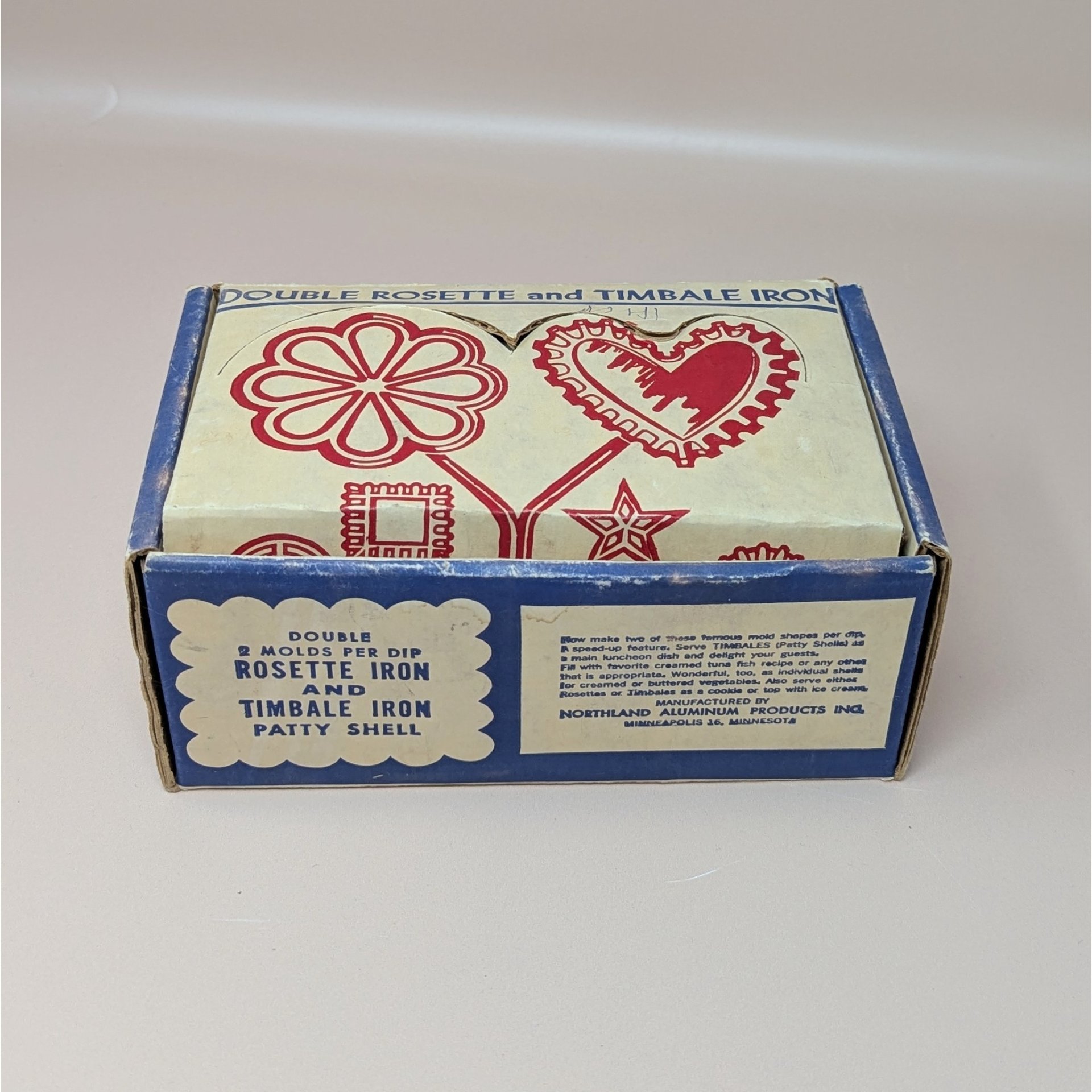 Vintage Nordic Ware Rosette Set – Double Timbale Iron – Mid-Century Scandinavian Kitchen