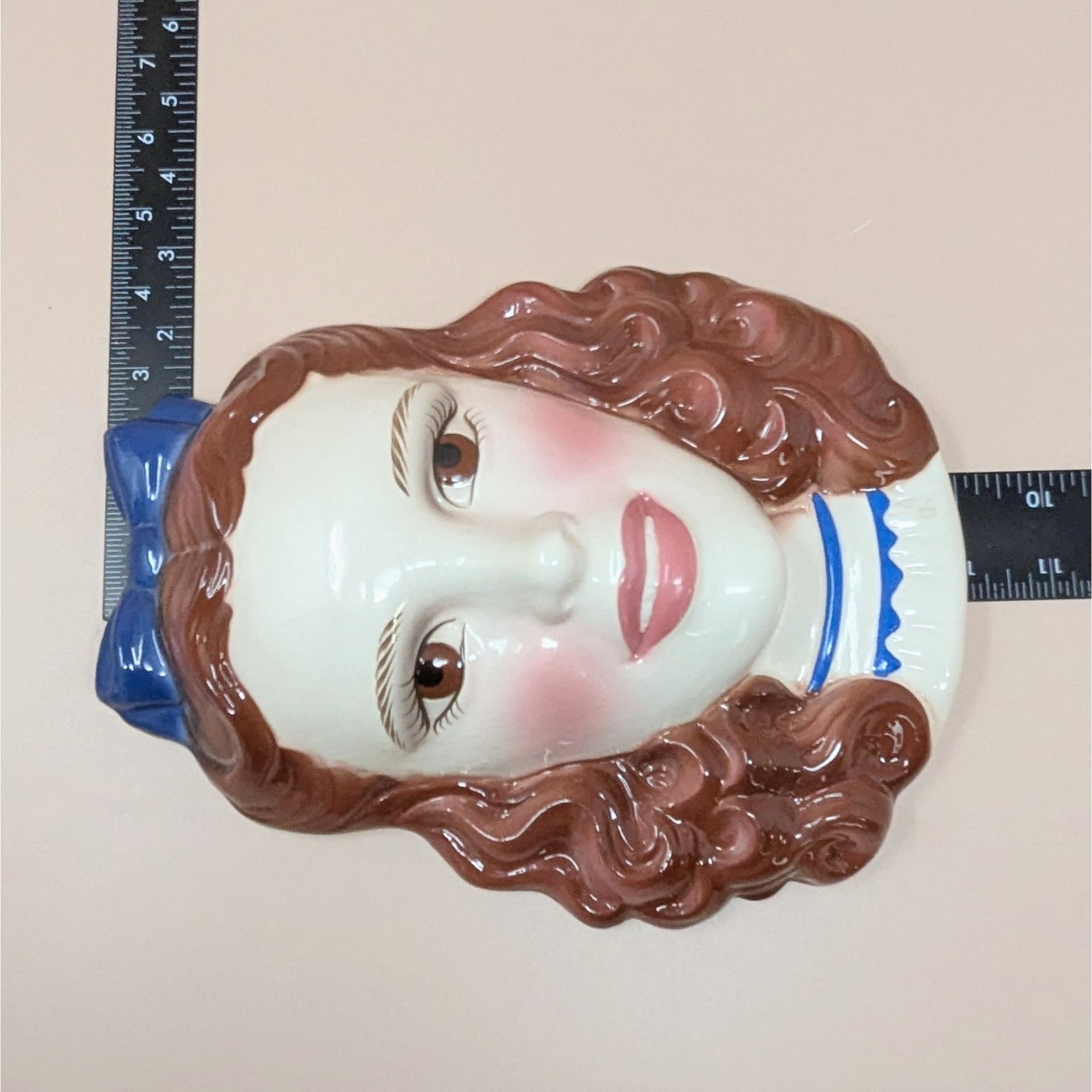 1995 Dorothy Clay Art Wizard of Oz Ceramic Wall Mask