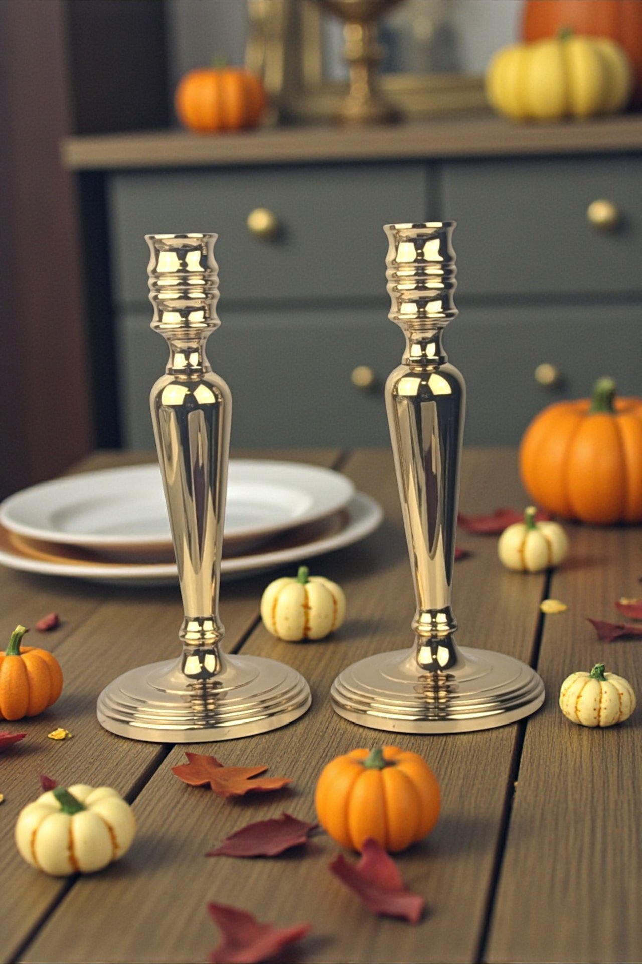 Vintage Baldwin Brass Candlestick Holders Pair