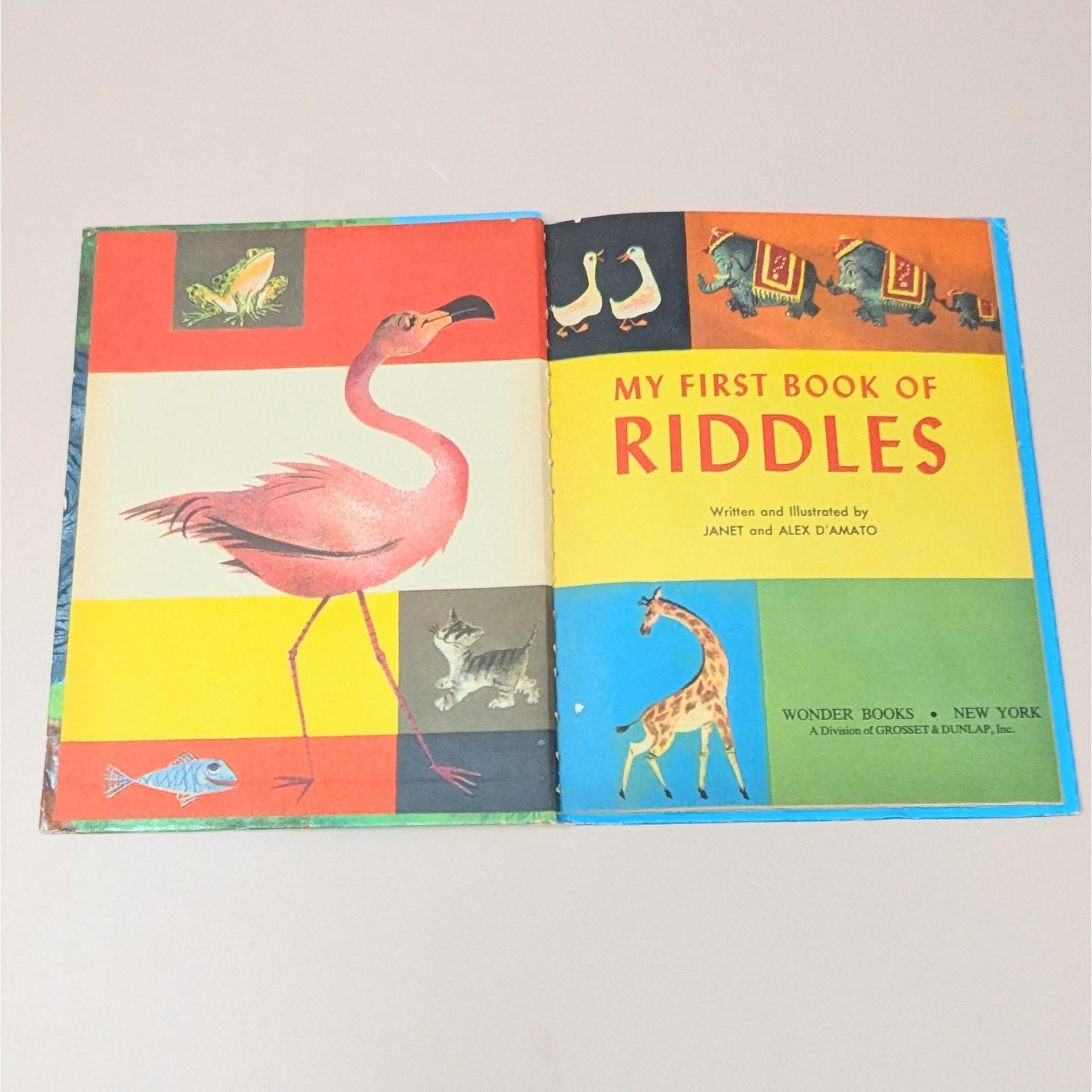 1960 My First Book of Riddles by Janet and Alex DAmato