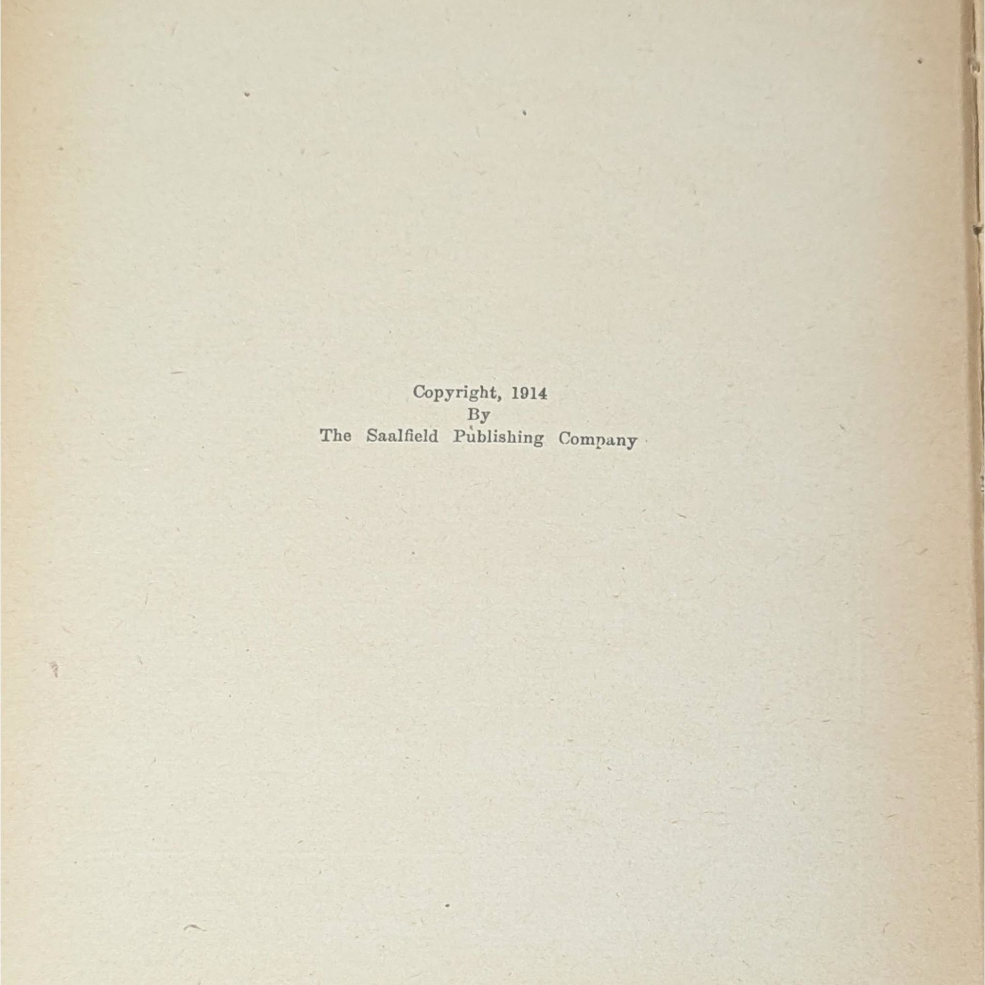 1914 Bed-Time Stories by Saalfield Publishing Company