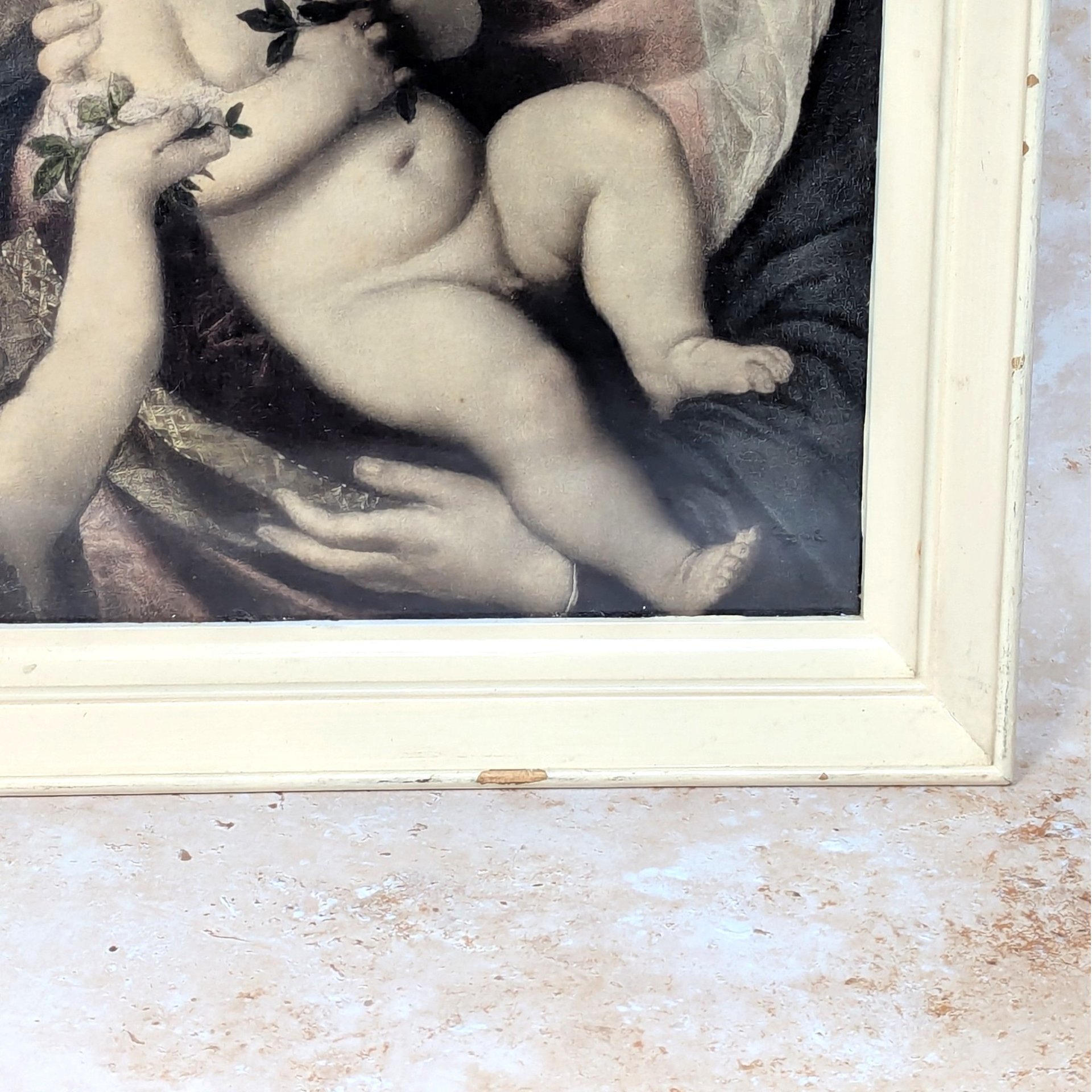 1950s Titian Aldobrandini Madonna and Child Framed Print