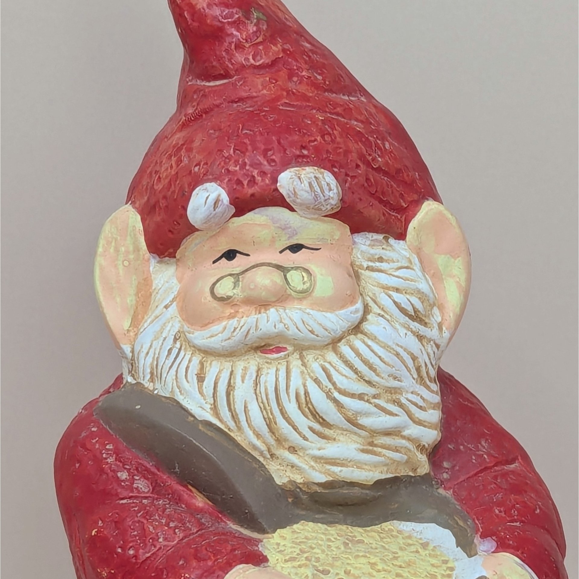 1970s Whimsical Ceramic Garden Gnome Figurine