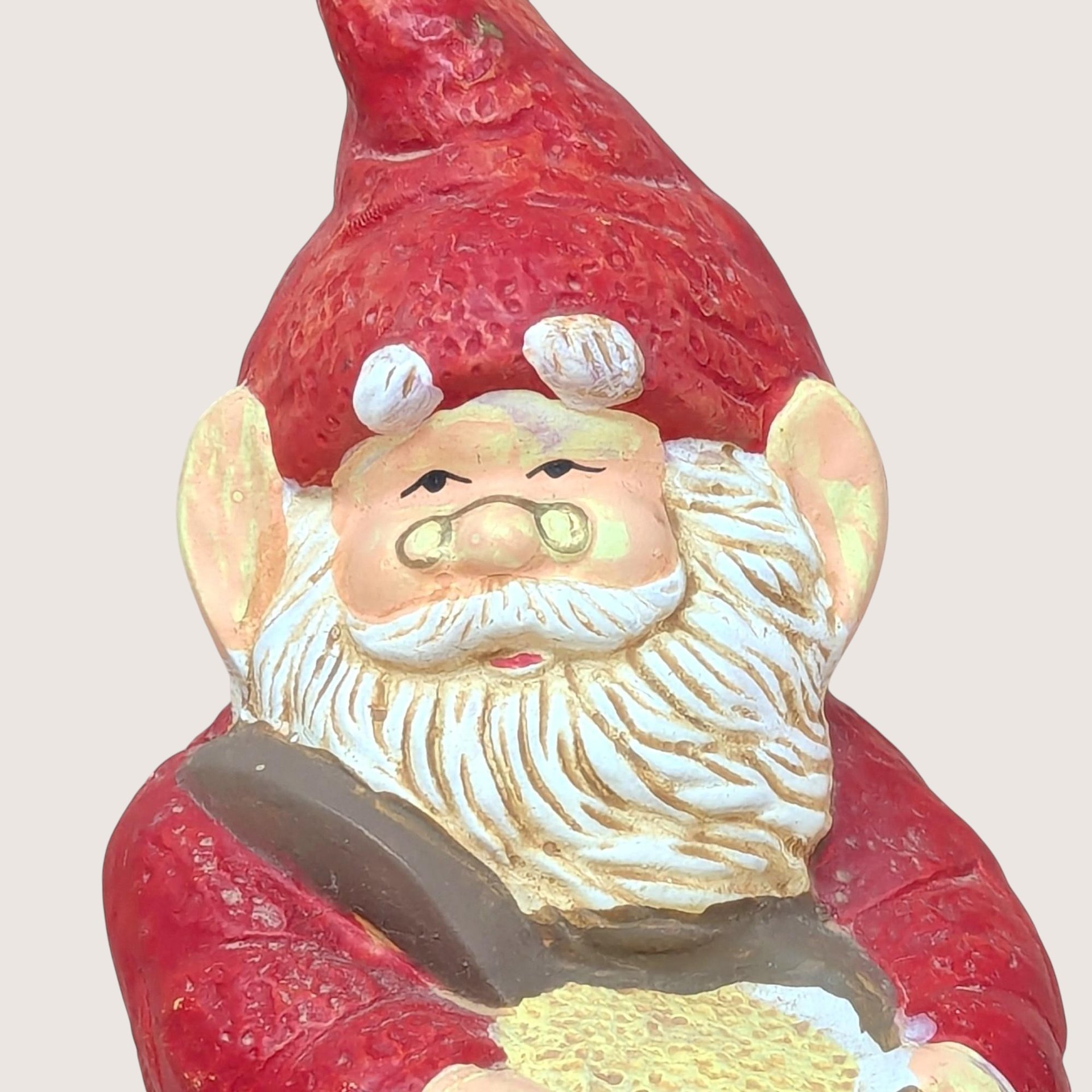 1970s Whimsical Ceramic Garden Gnome Figurine