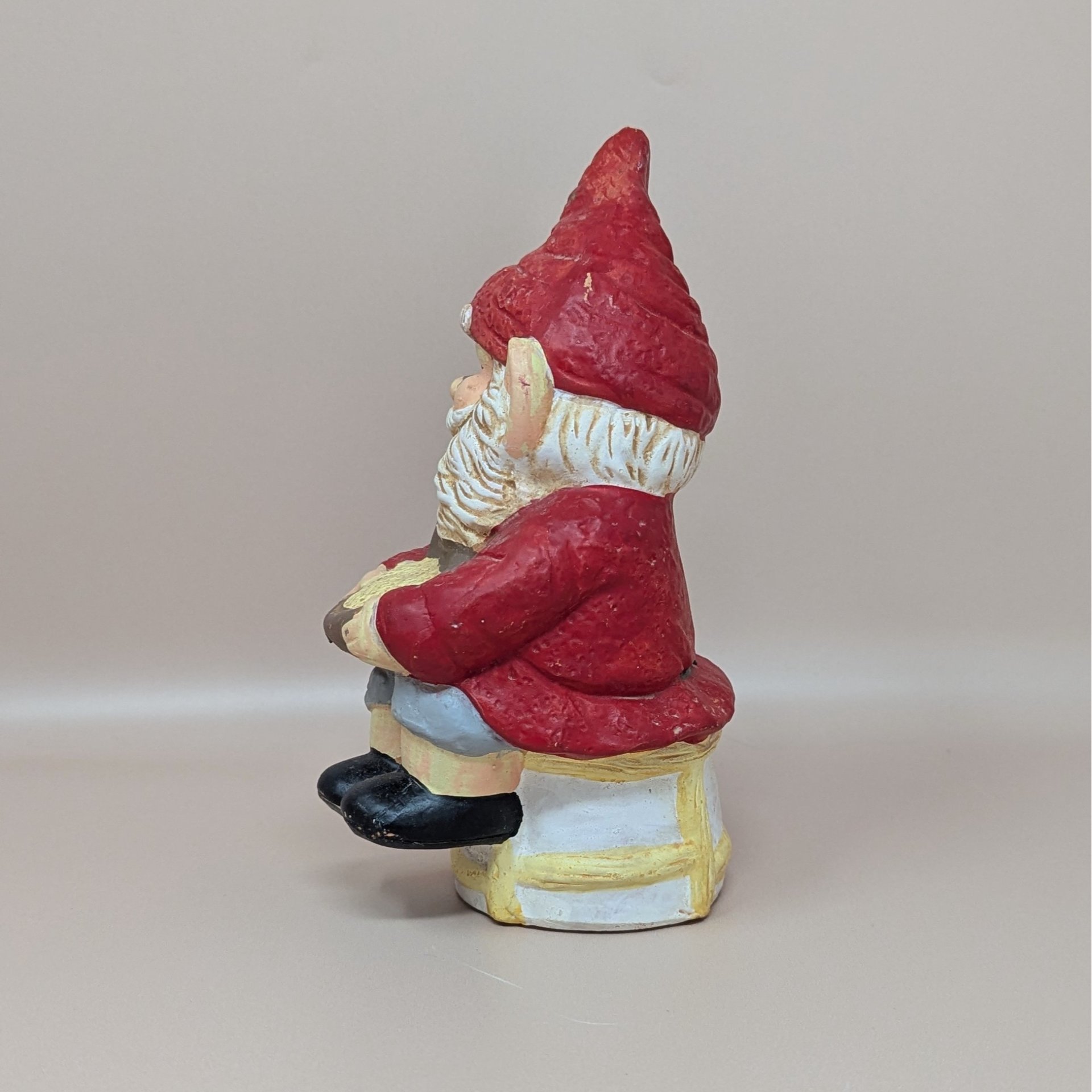 1970s Whimsical Ceramic Garden Gnome Figurine
