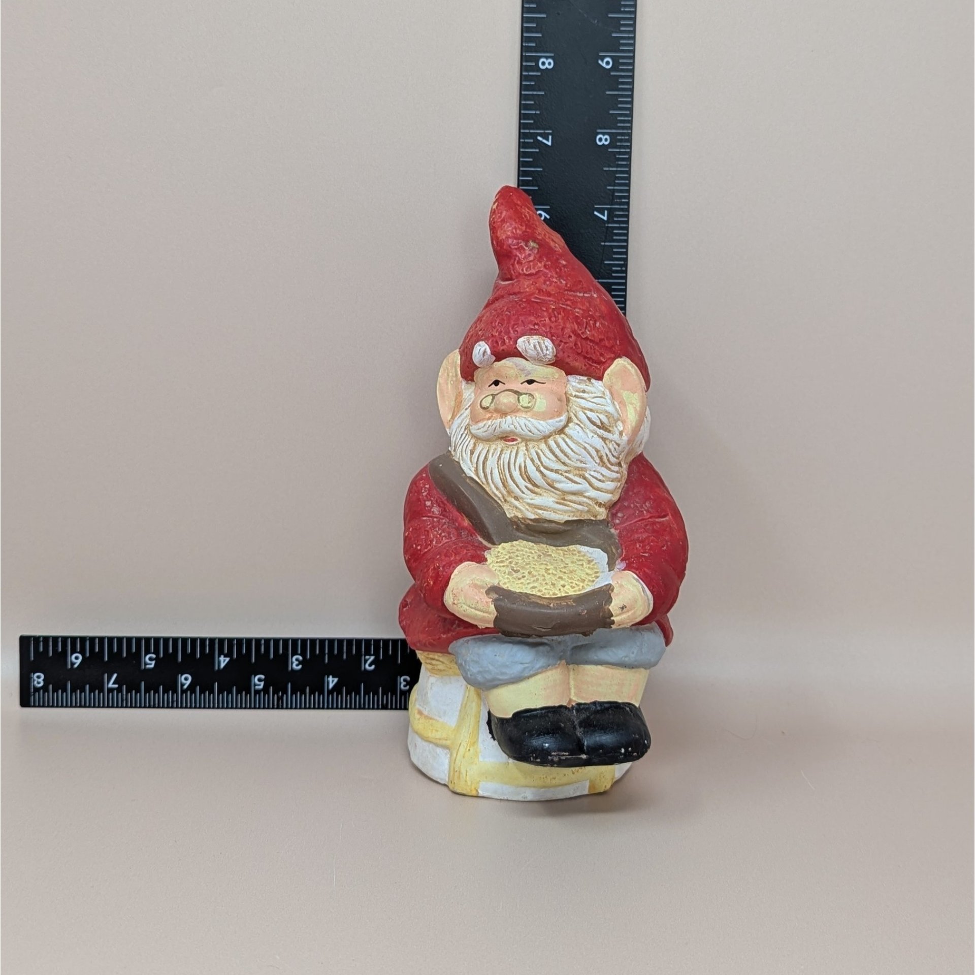 1970s Whimsical Ceramic Garden Gnome Figurine