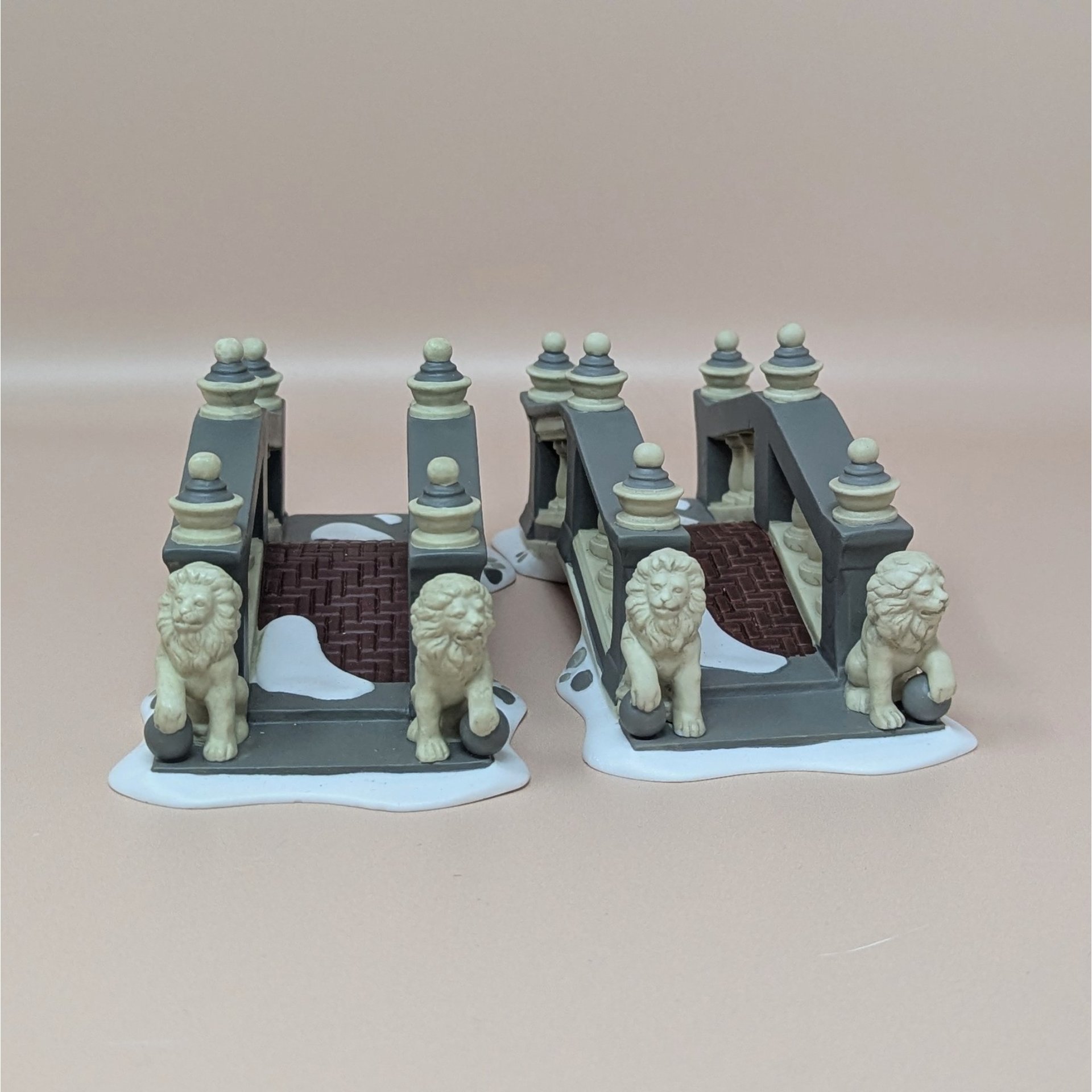 1990s Department 56 Heritage Village Bridges Pair